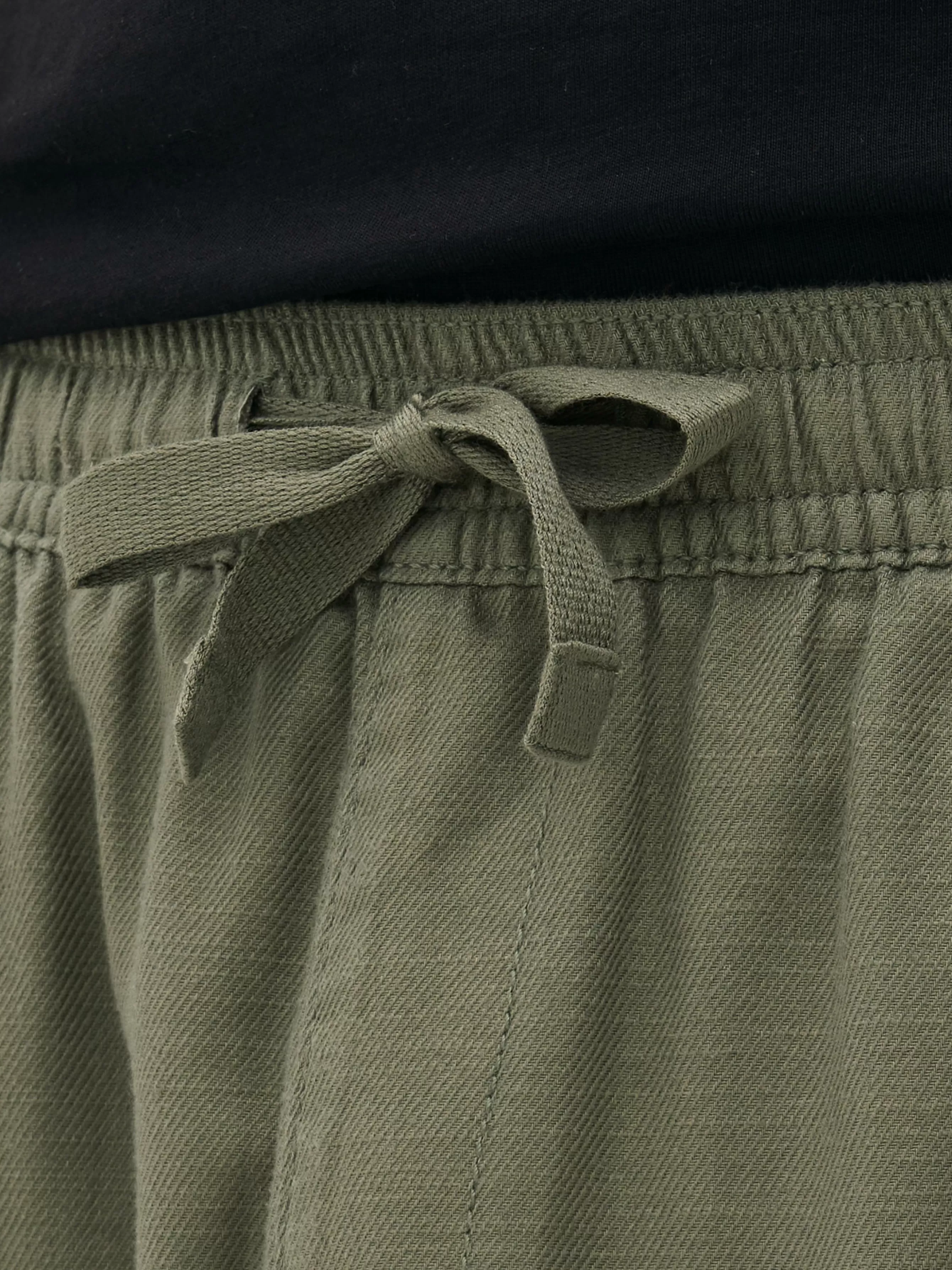 Discount Primark Pantalon Cargo à Cordon De Serrage à La Taille Kaki