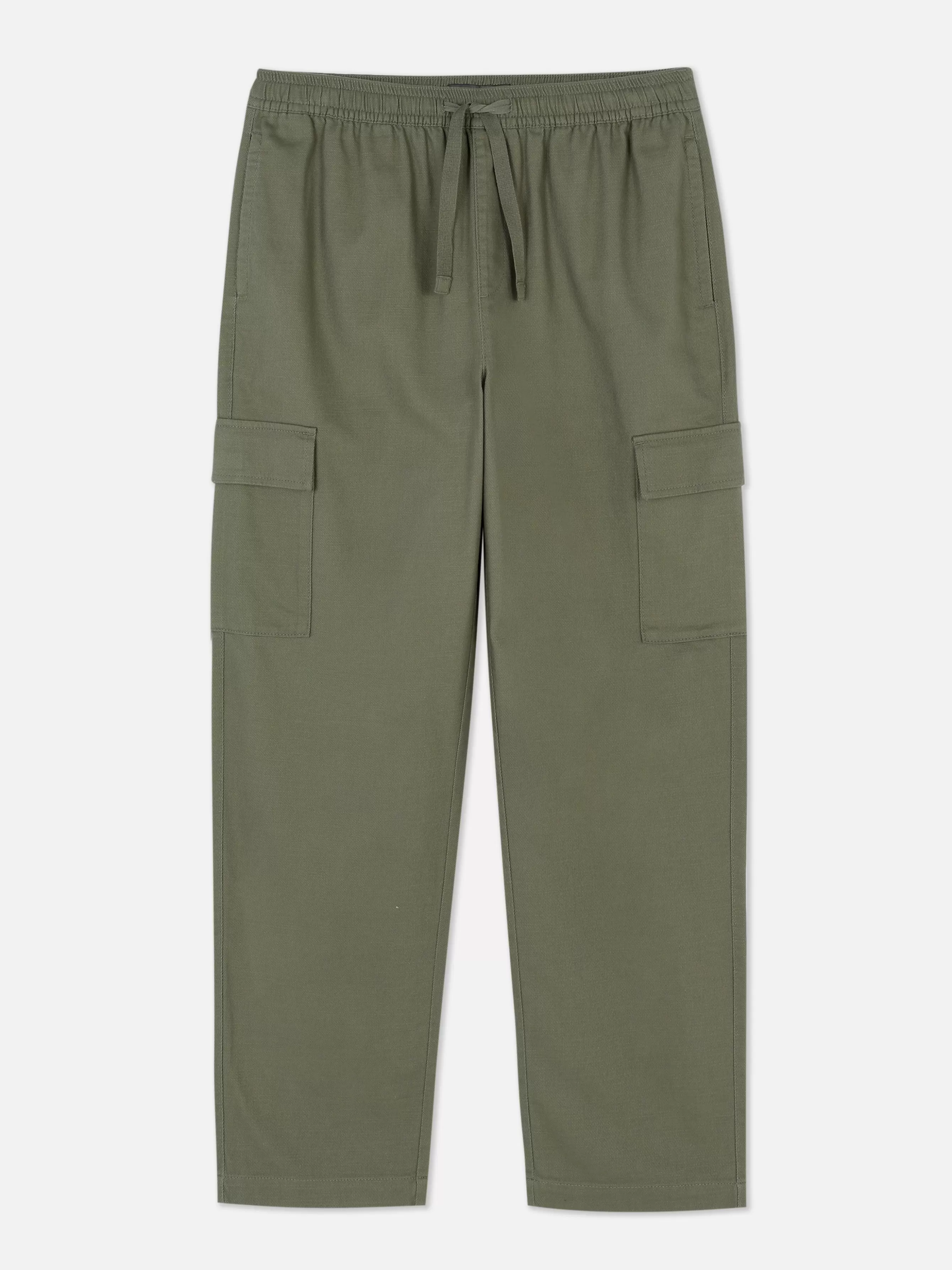 Discount Primark Pantalon Cargo à Cordon De Serrage à La Taille Kaki