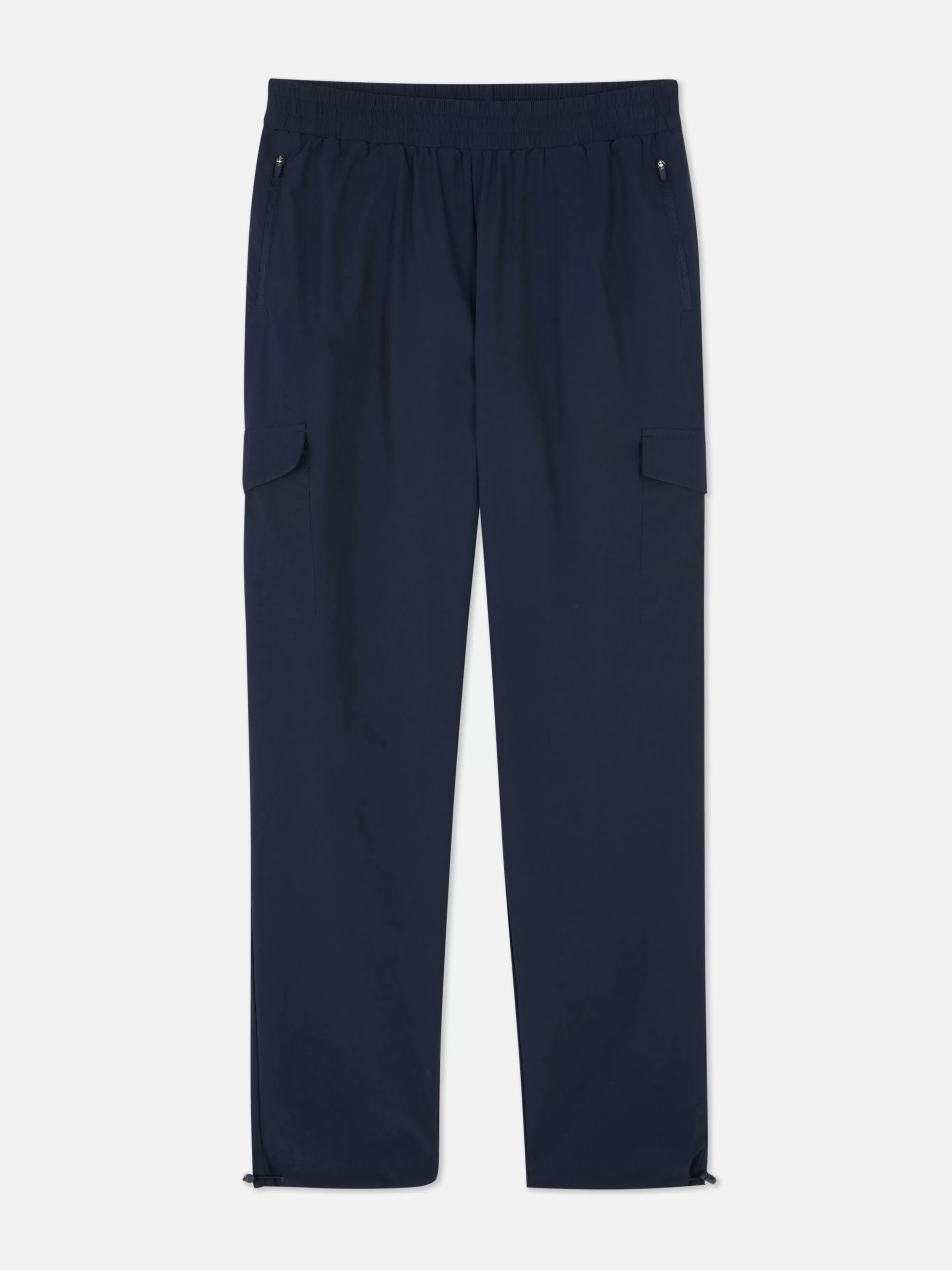 Fashion Primark Pantalon Cargo Resserré Aux Chevilles Avec Bloque-cordon Bleu marine