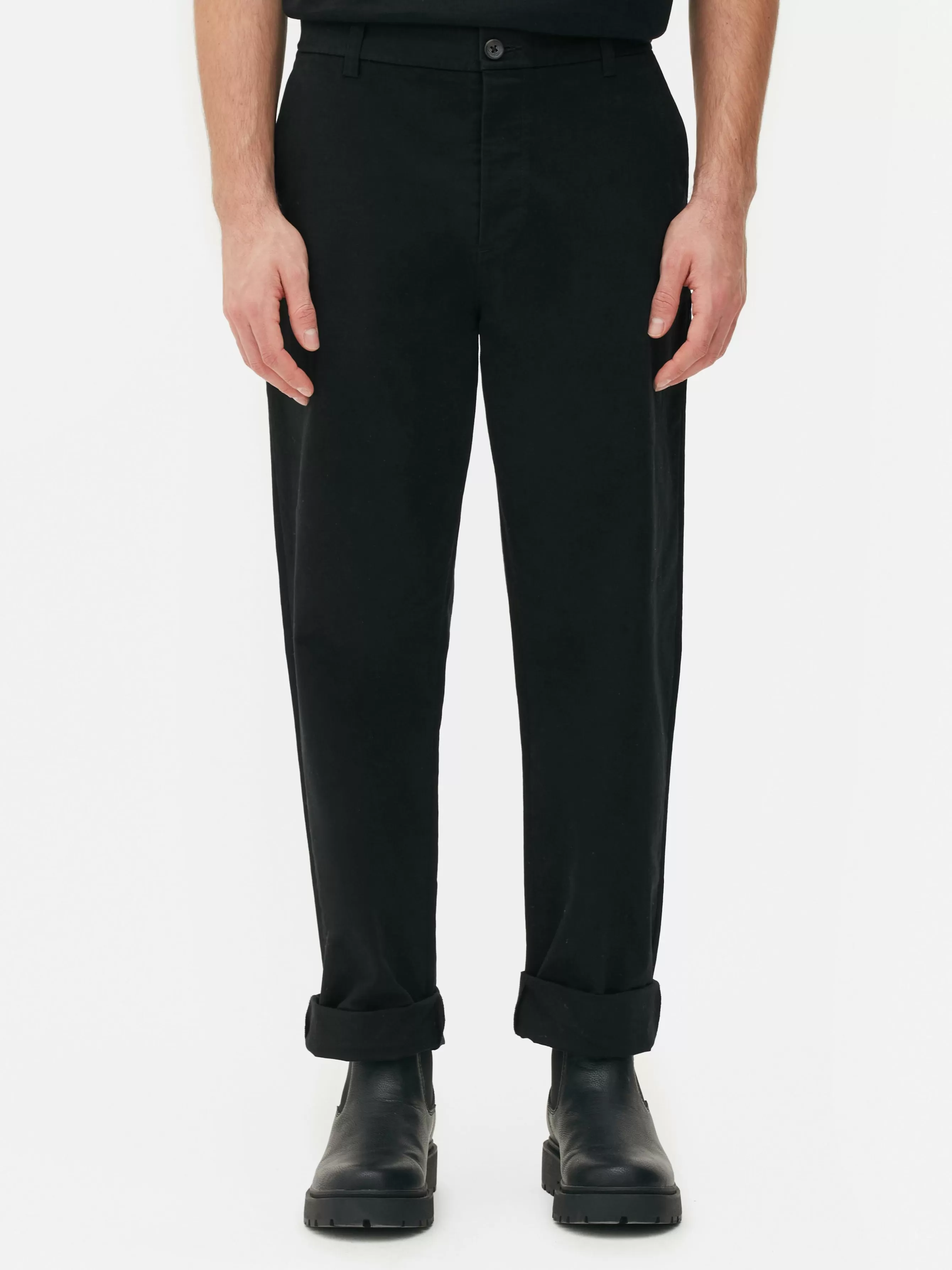 Fashion Primark Pantalon Chino Coupe Droite Noir