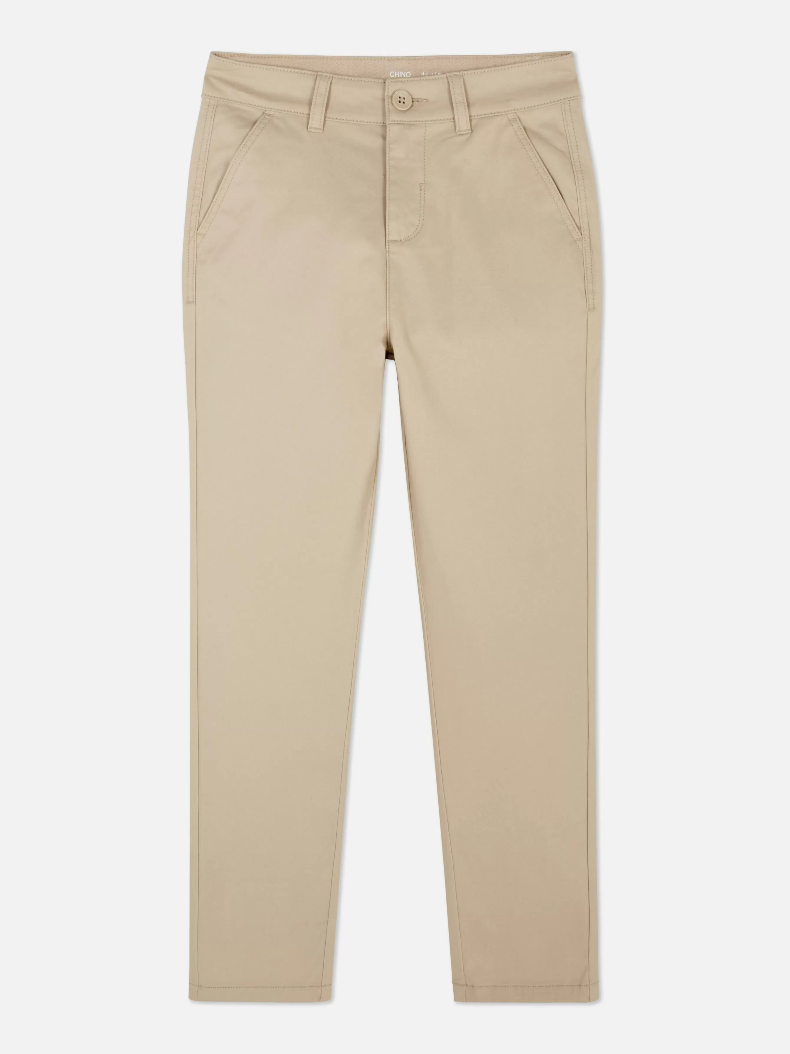 Sale Primark Pantalon Chino Coupe Regular Grège