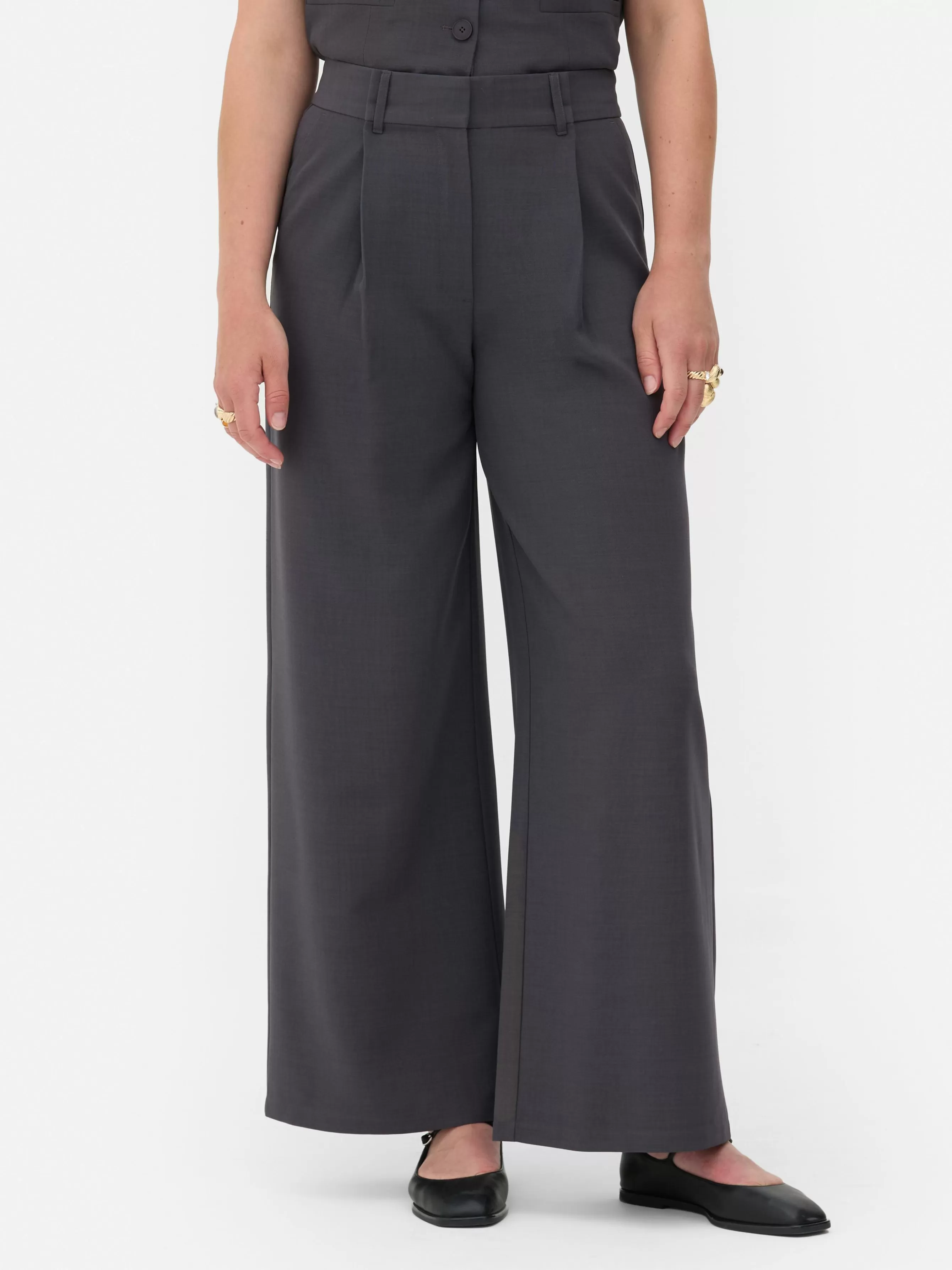 Sale Primark Pantalon Dad Ample Rita Ora Anthracite