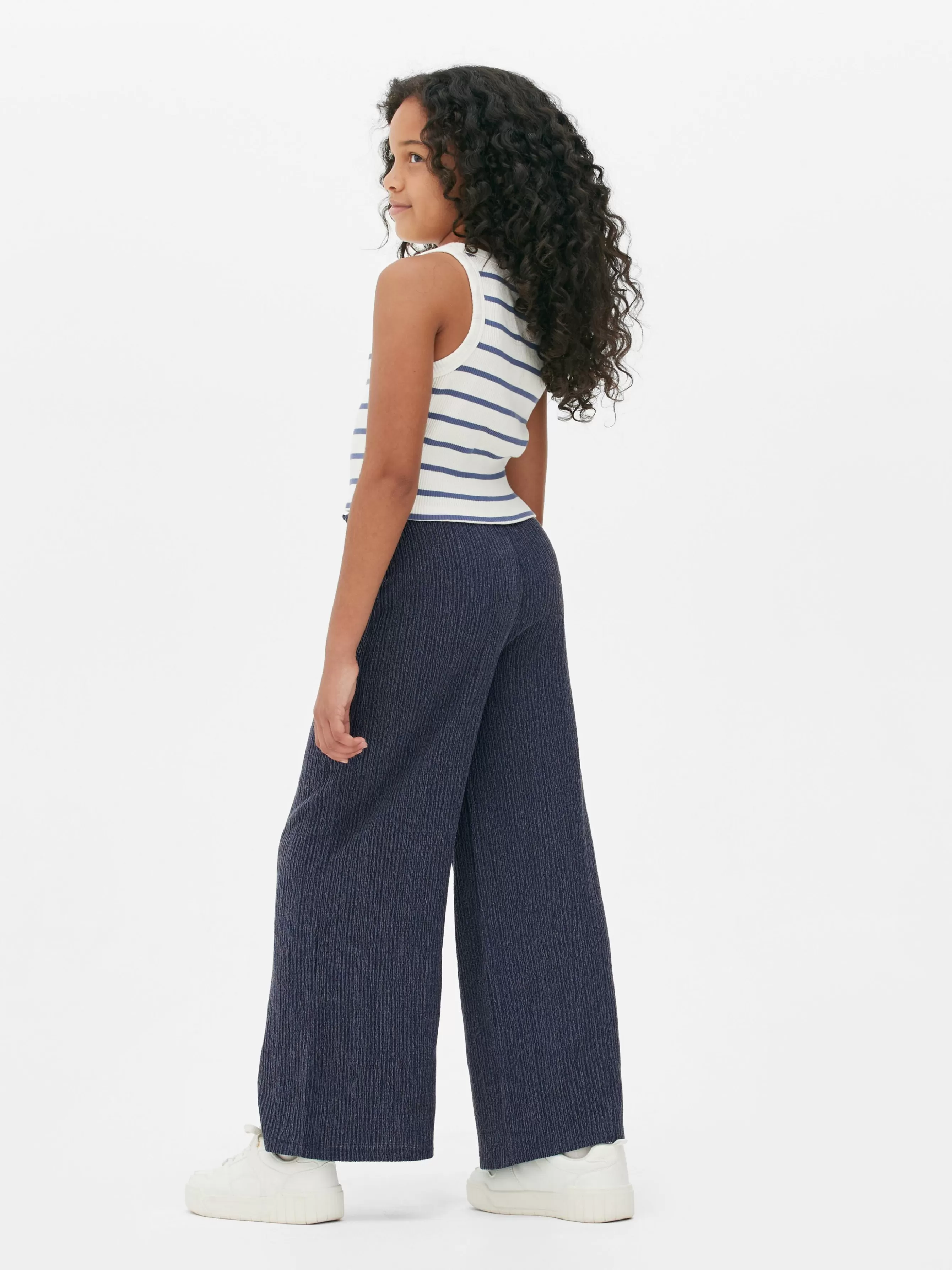 Discount Primark Pantalon Froncé à Cordon De Serrage Bleu