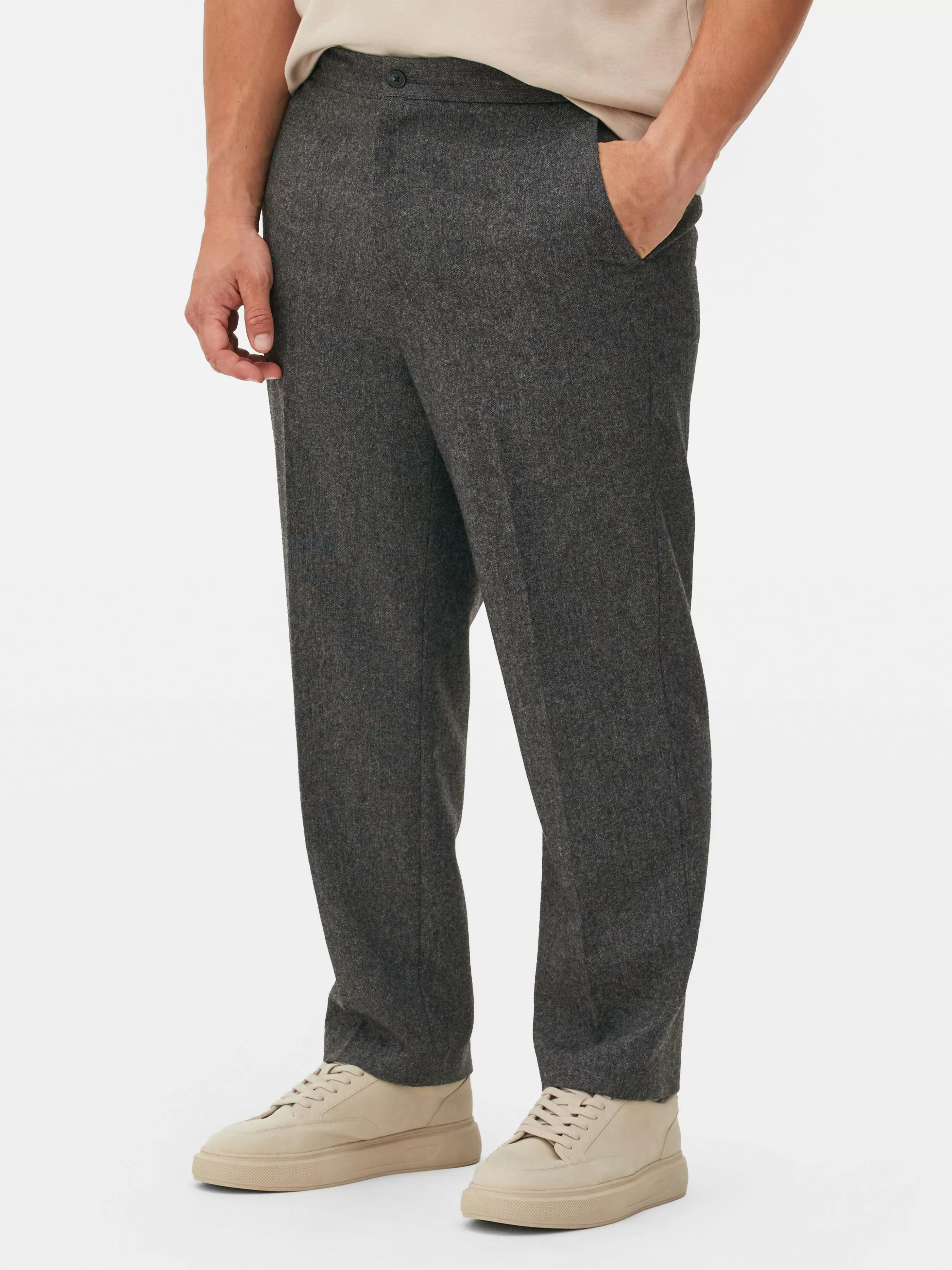 Discount Primark Pantalon élégant Kem Anthracite chiné