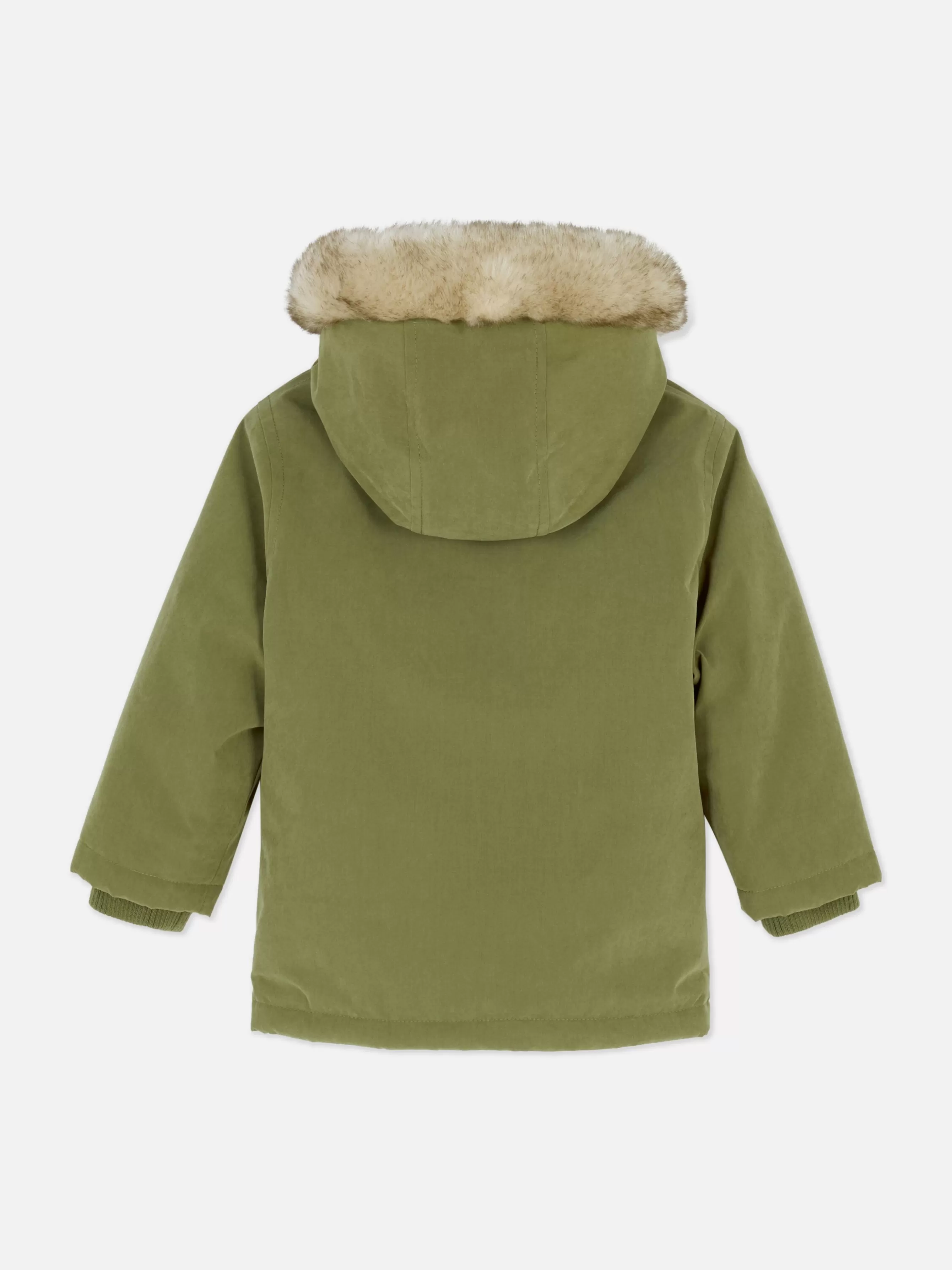 Best Primark Parka à Capuche En Fausse Fourrure Vert