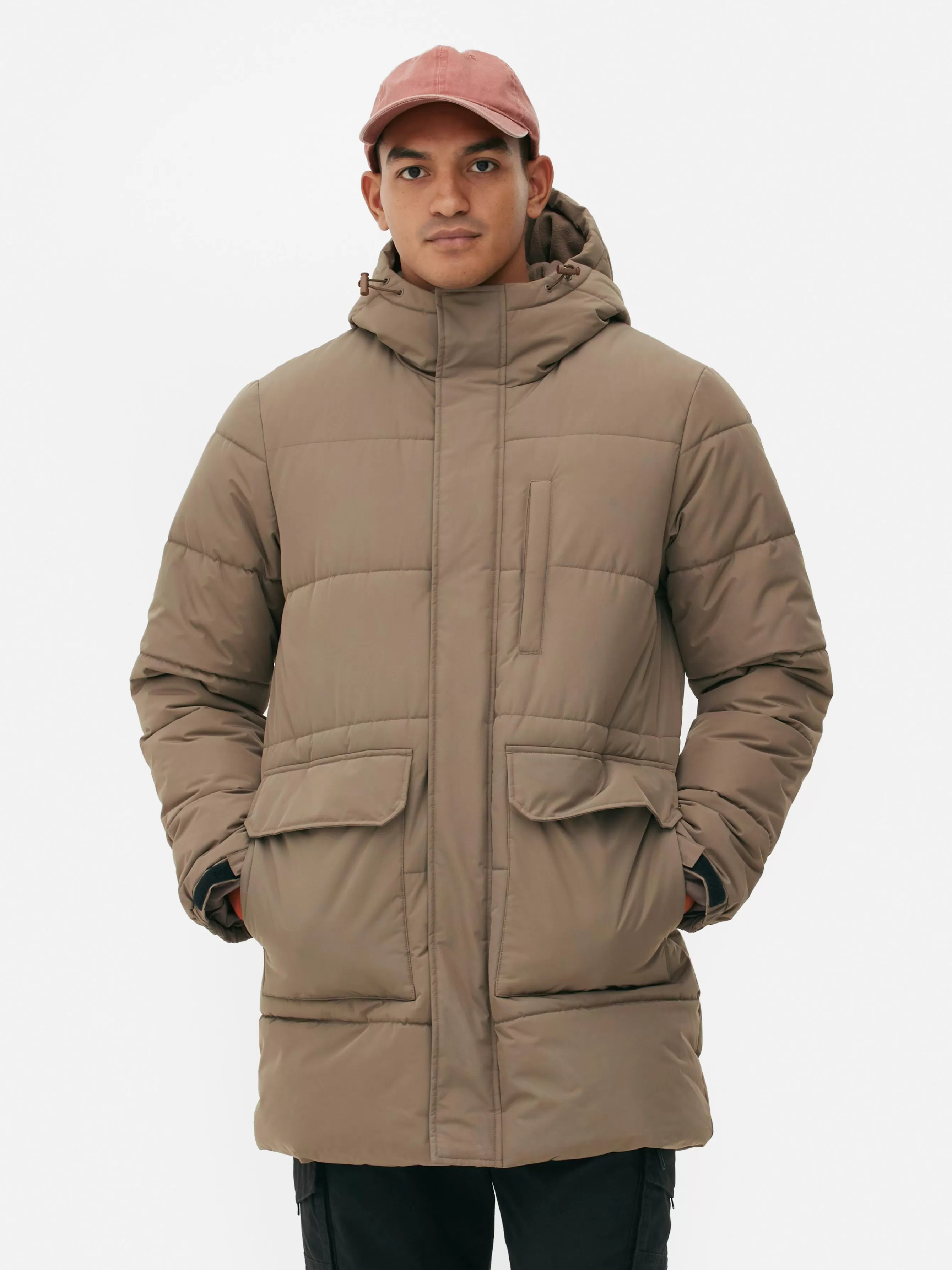 Best Primark Parka Matelassée à Capuche Taupe