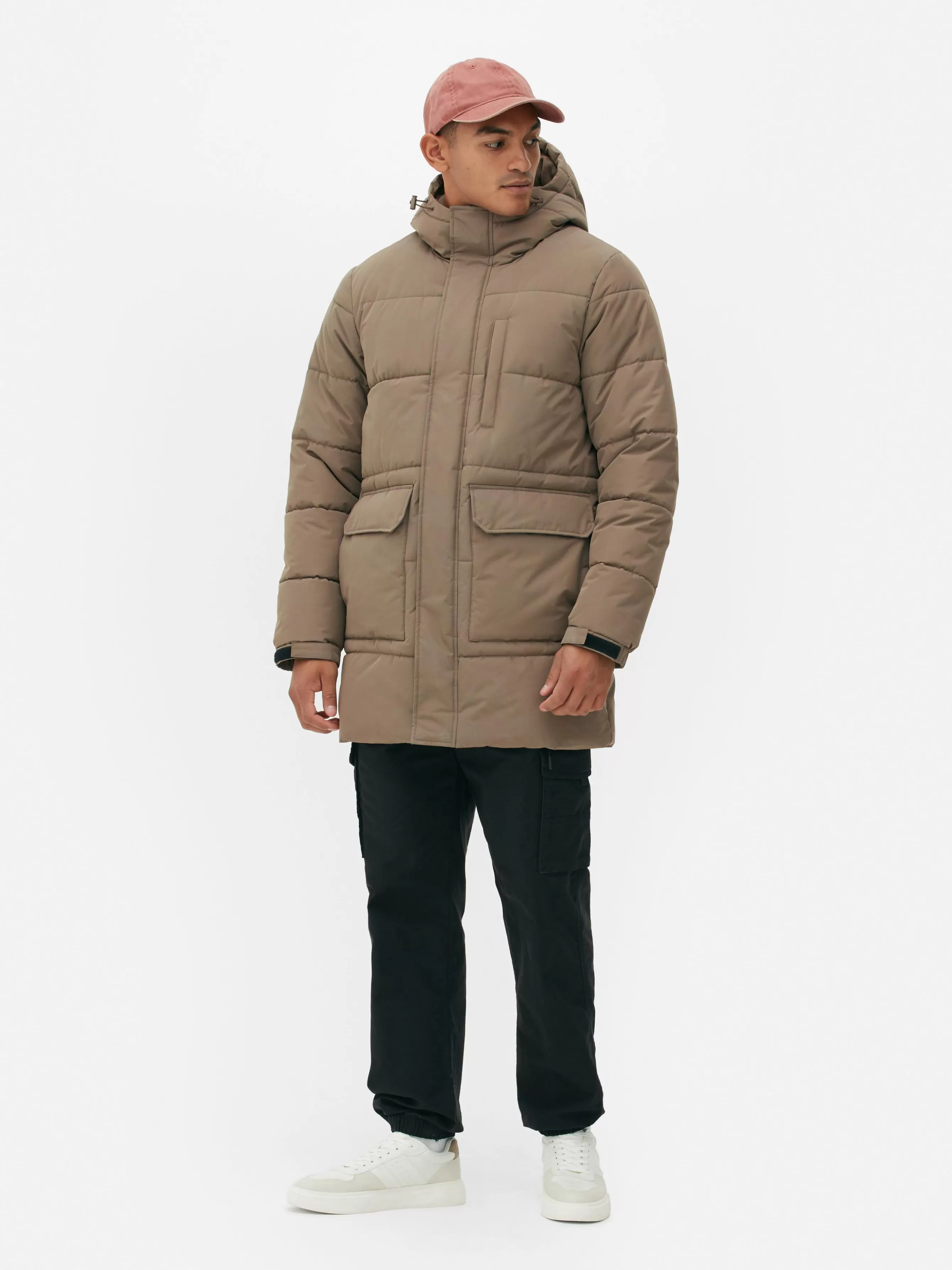 Best Primark Parka Matelassée à Capuche Taupe