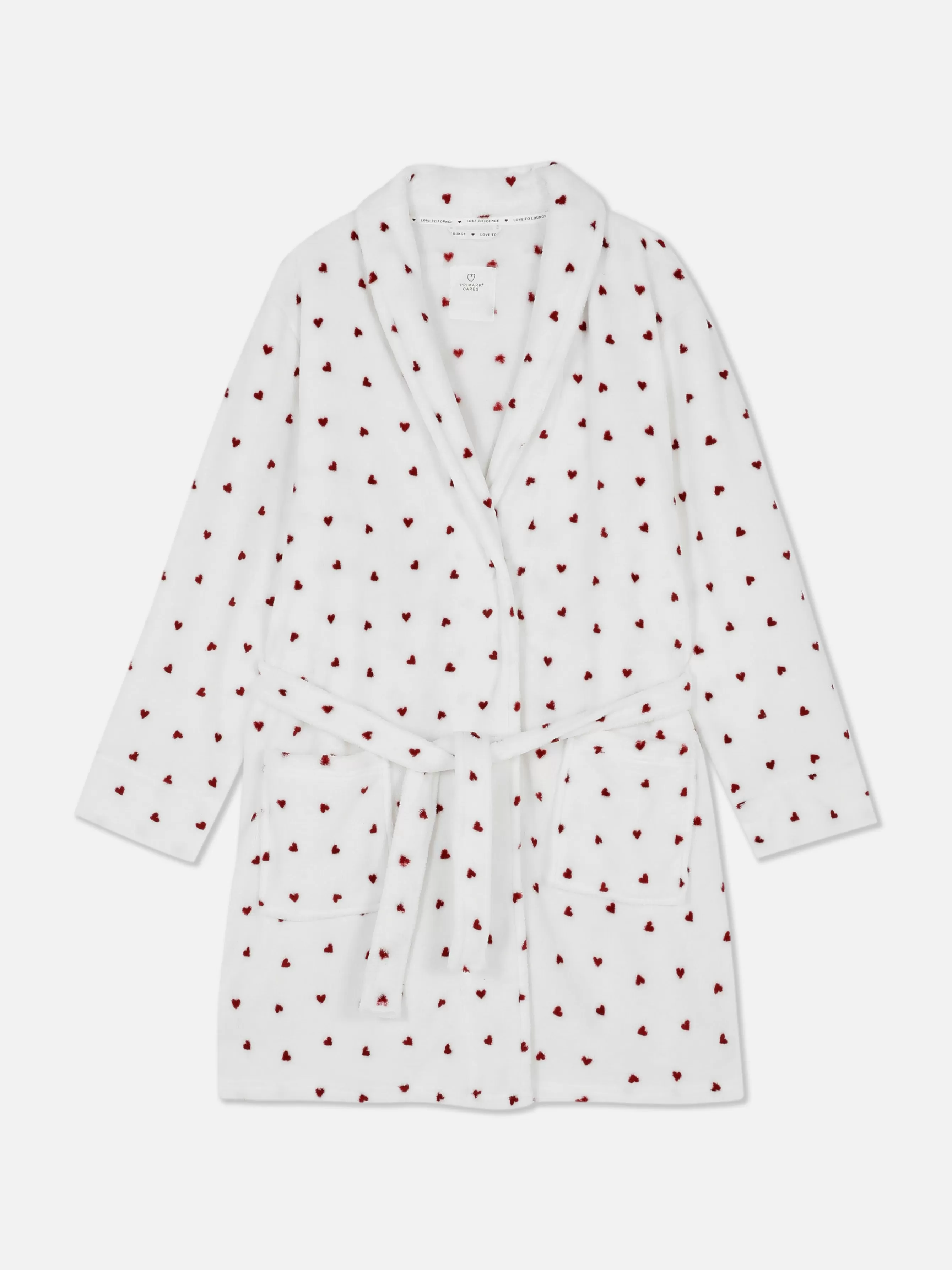 Best Sale Primark Peignoir Duveteux à Motifs Ivoire