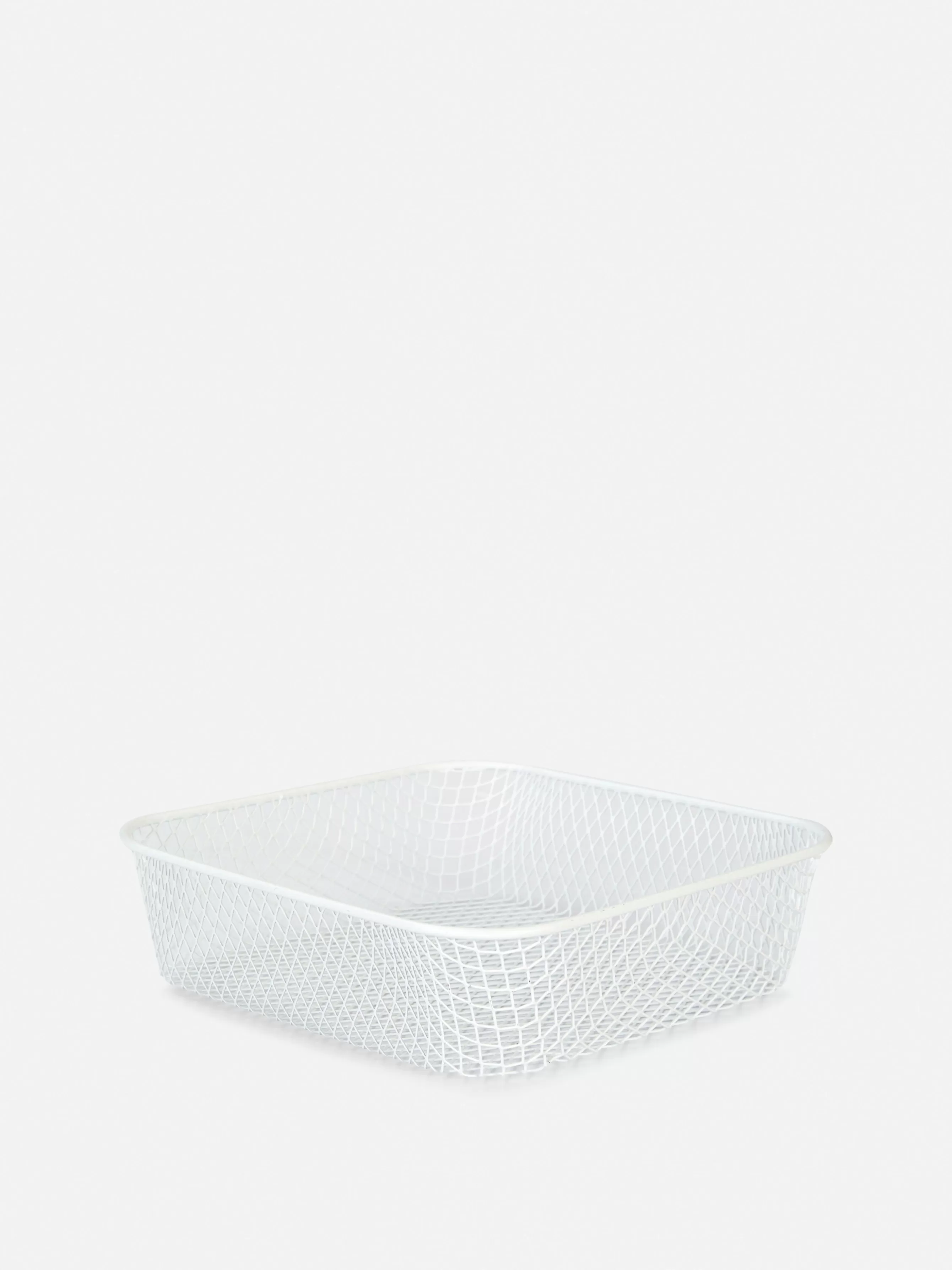 Online Primark Petit Panier En Fer Maillé Blanc