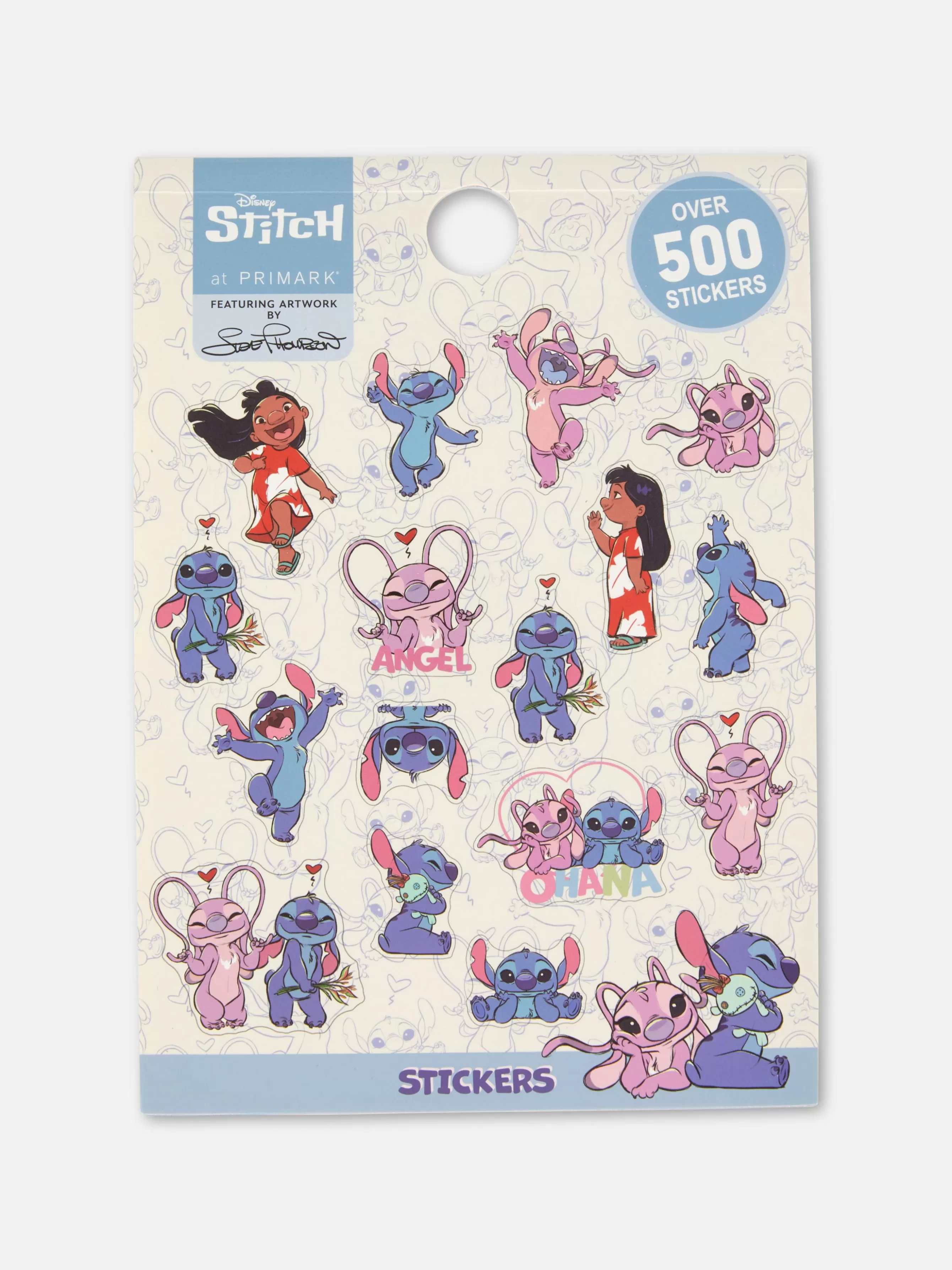 Hot Primark Pochette De 500 Autocollants Disney Lilo & Stitch Rose