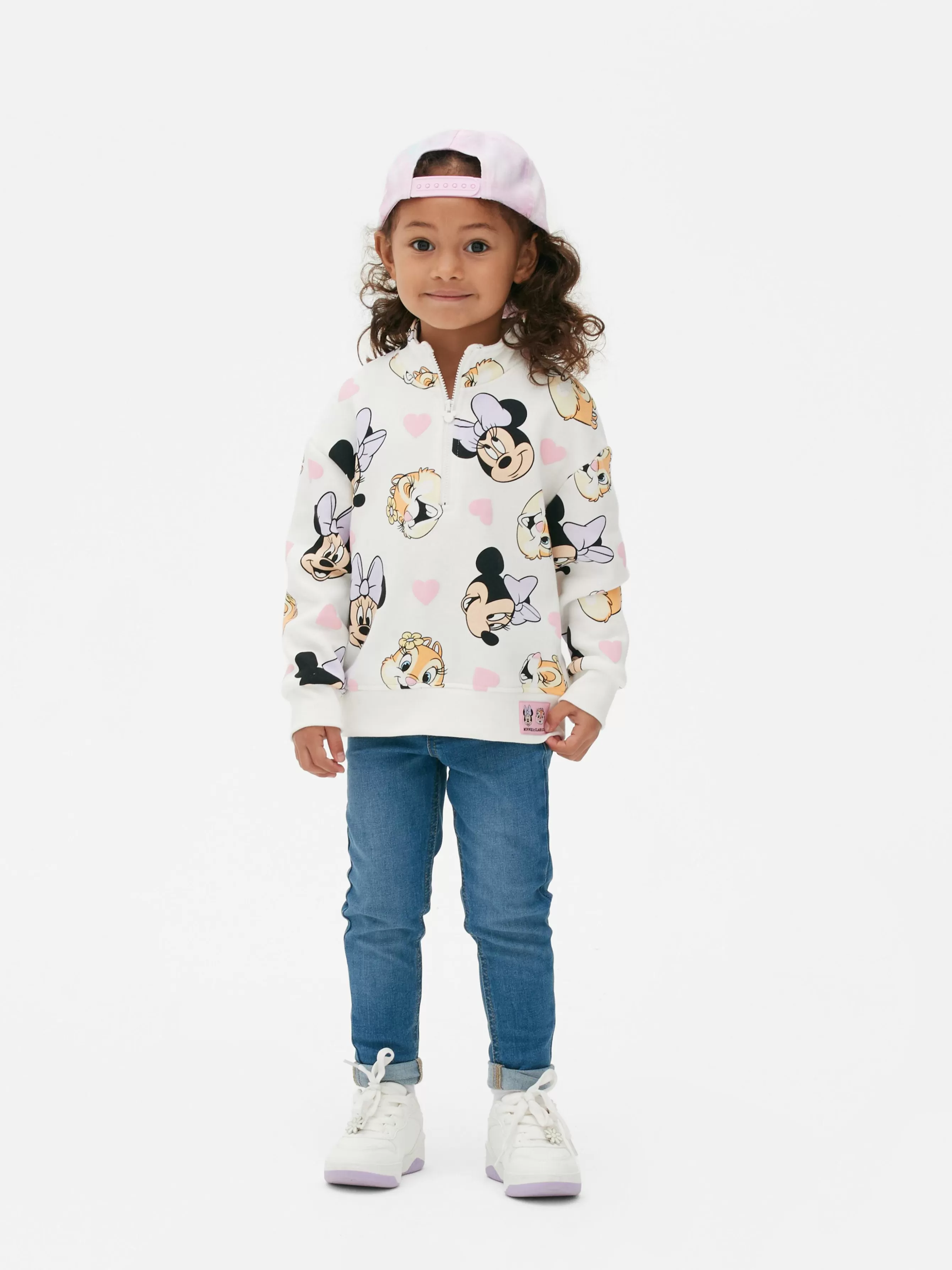 Store Primark Polaire Semi-zippé Disney Minnie Mouse Et Ses Amis Écru