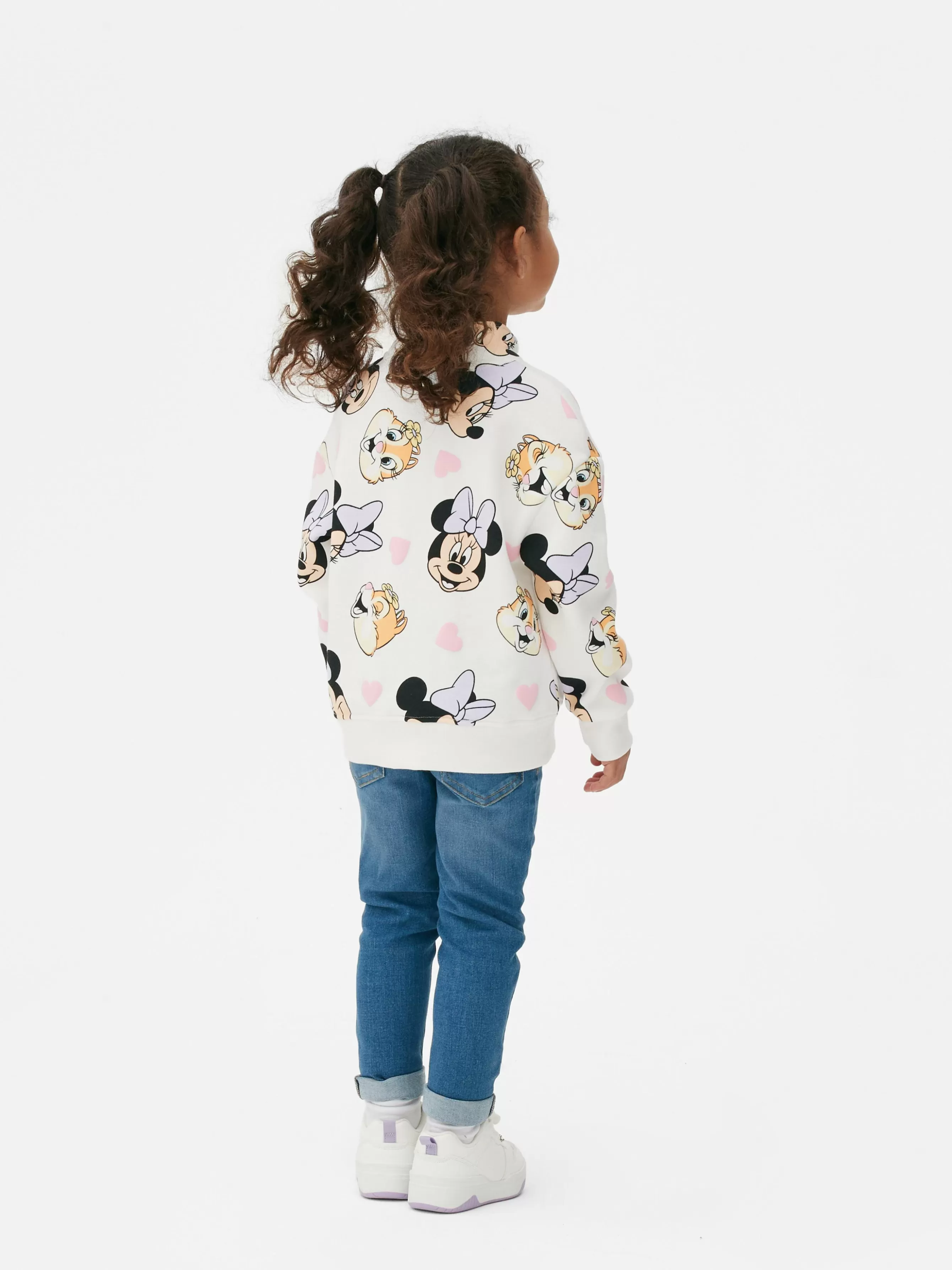 Store Primark Polaire Semi-zippé Disney Minnie Mouse Et Ses Amis Écru