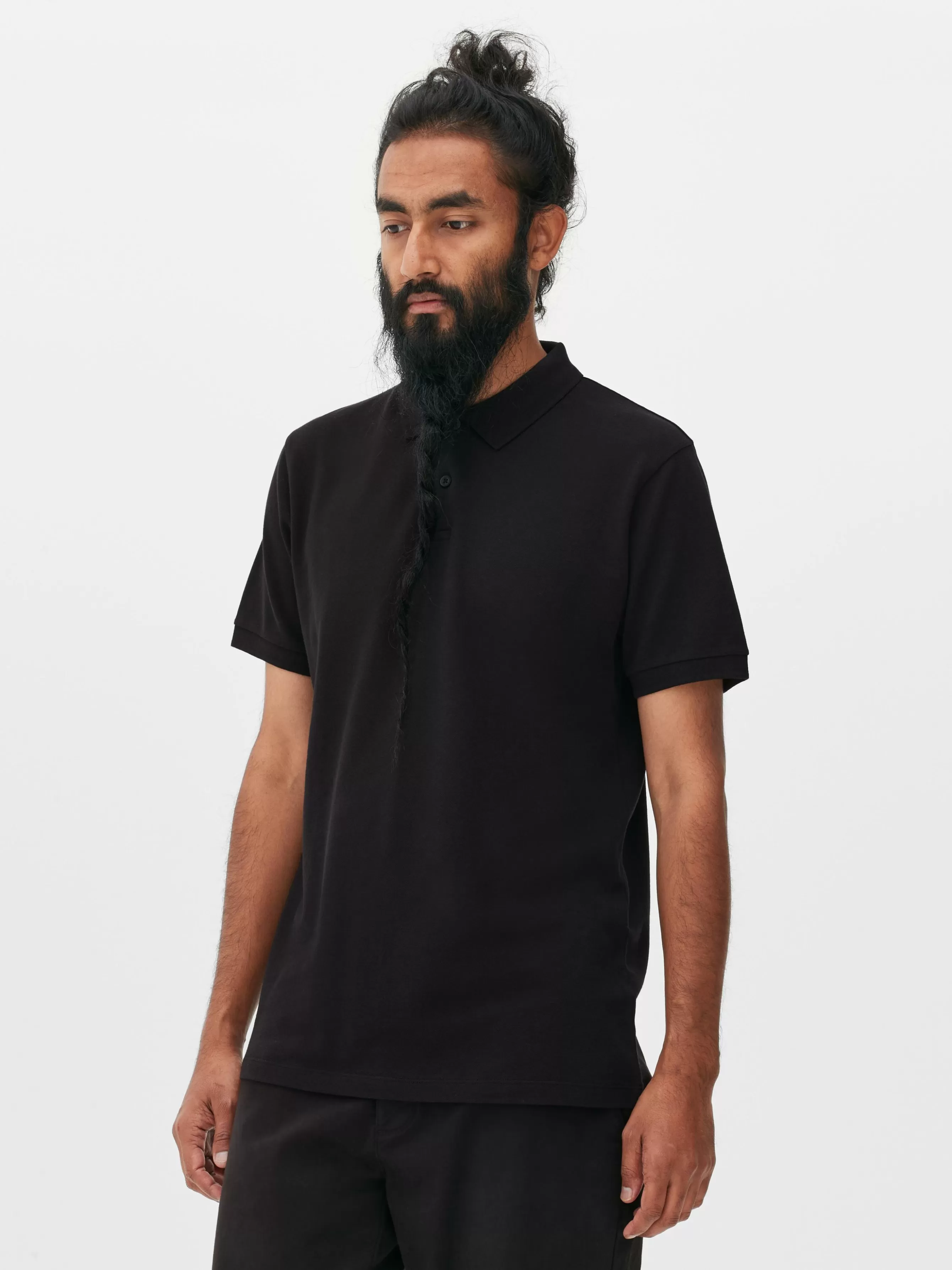 Clearance Primark Polo à Manches Courtes Noir