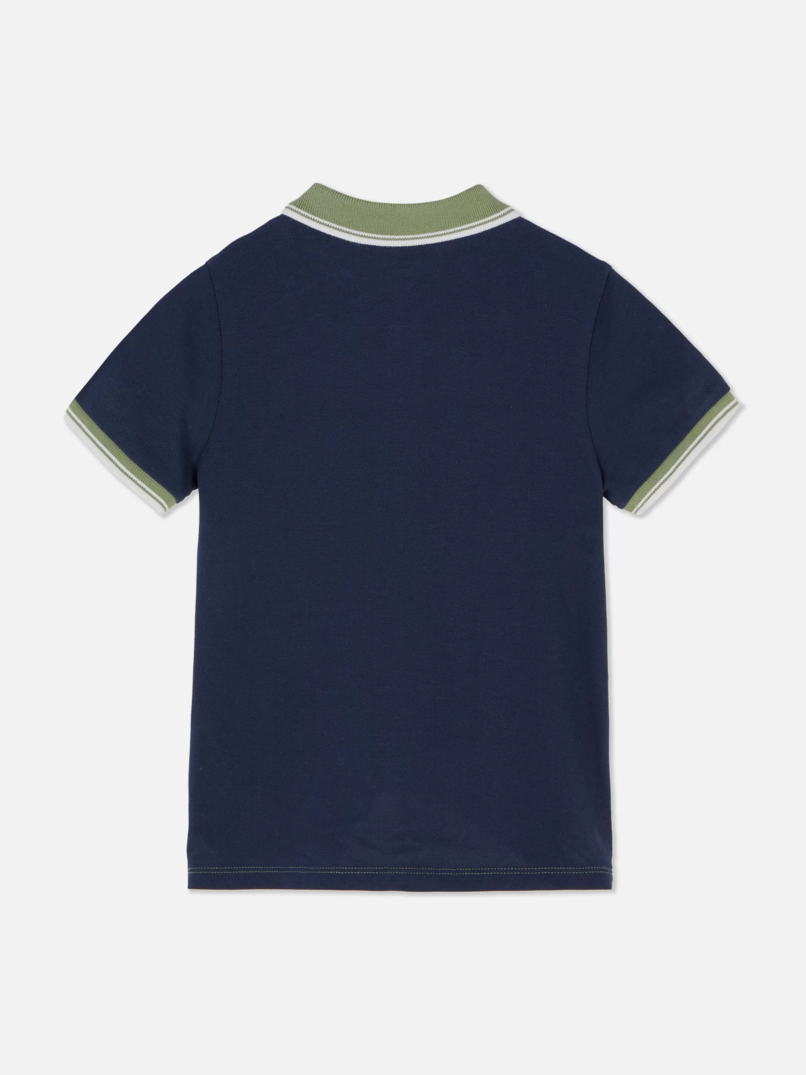 Cheap Primark Polo Color Block Bleu