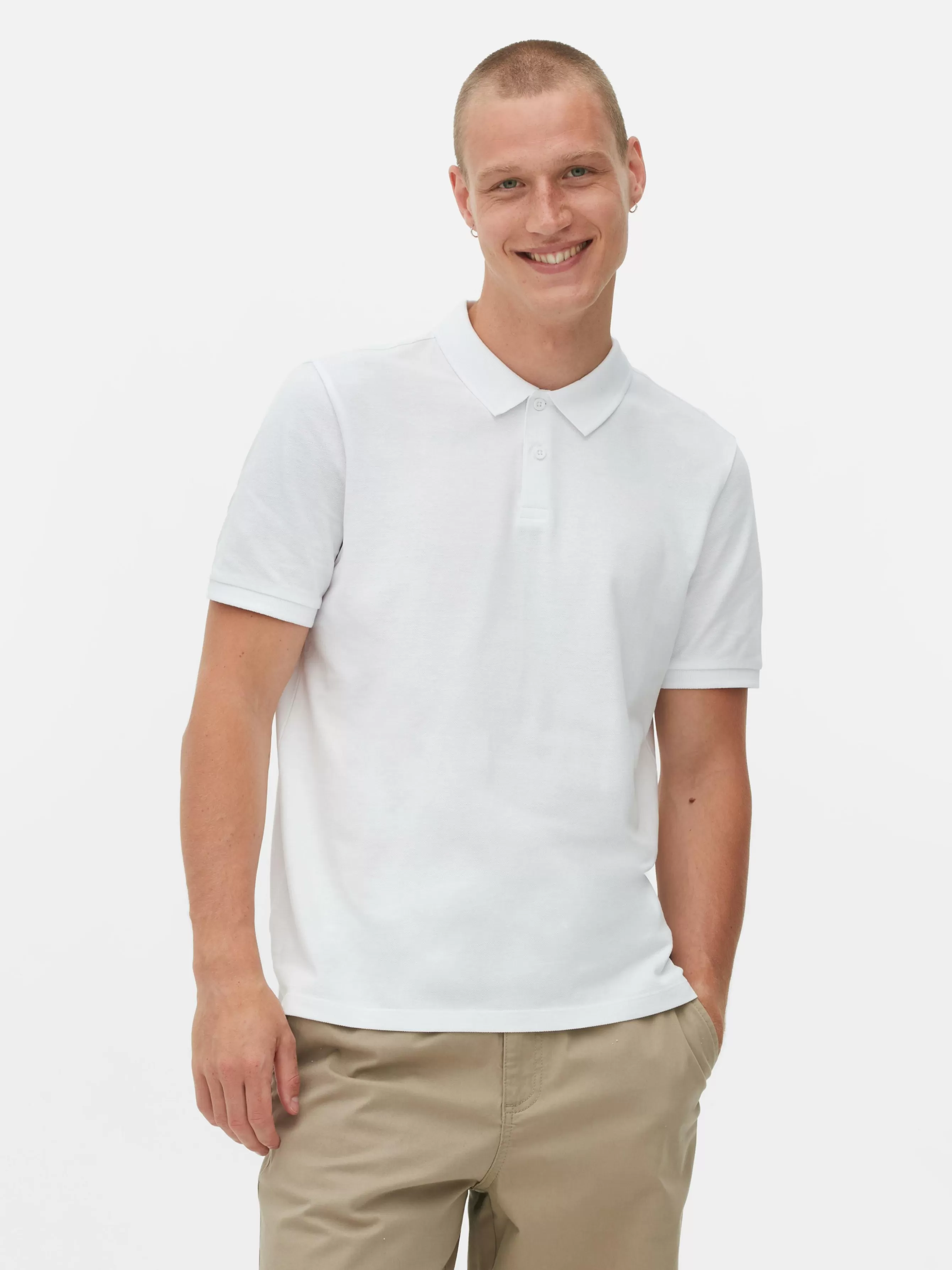 Flash Sale Primark Polo En Piqué Classique Blanc