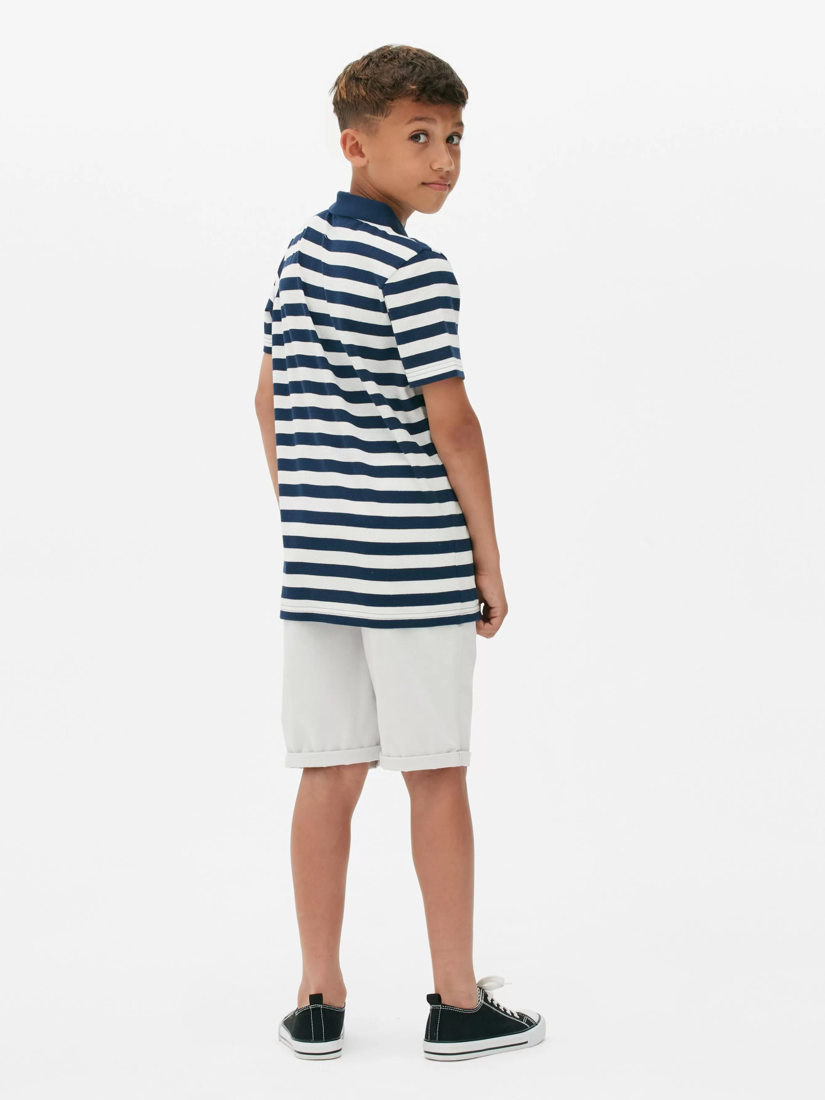 Online Primark Polo Rayé Bleu marine