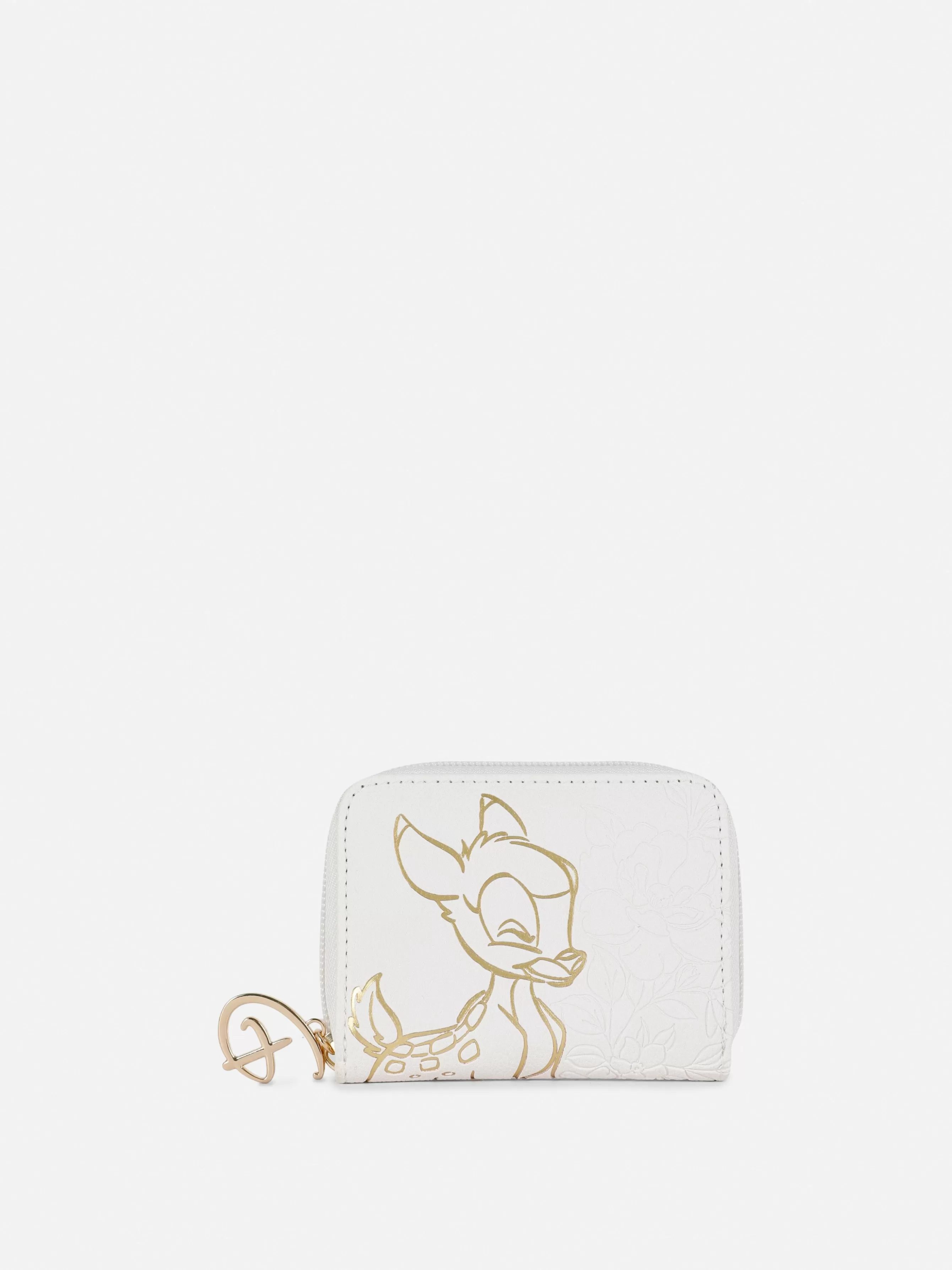 Fashion Primark Portefeuille à Motif Doré Disney Bambi Écru