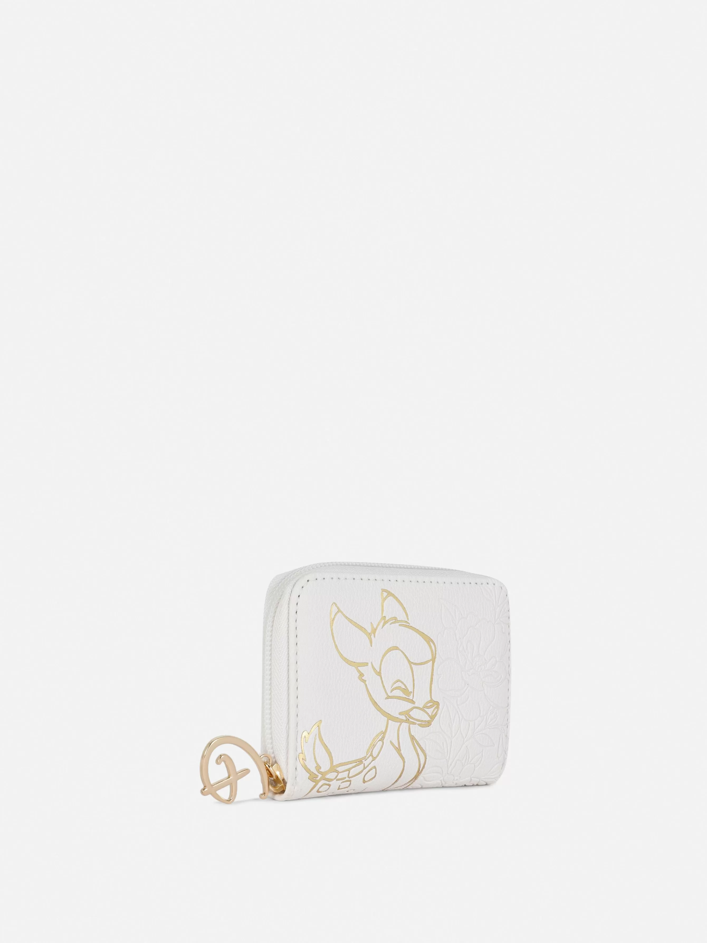 Fashion Primark Portefeuille à Motif Doré Disney Bambi Écru