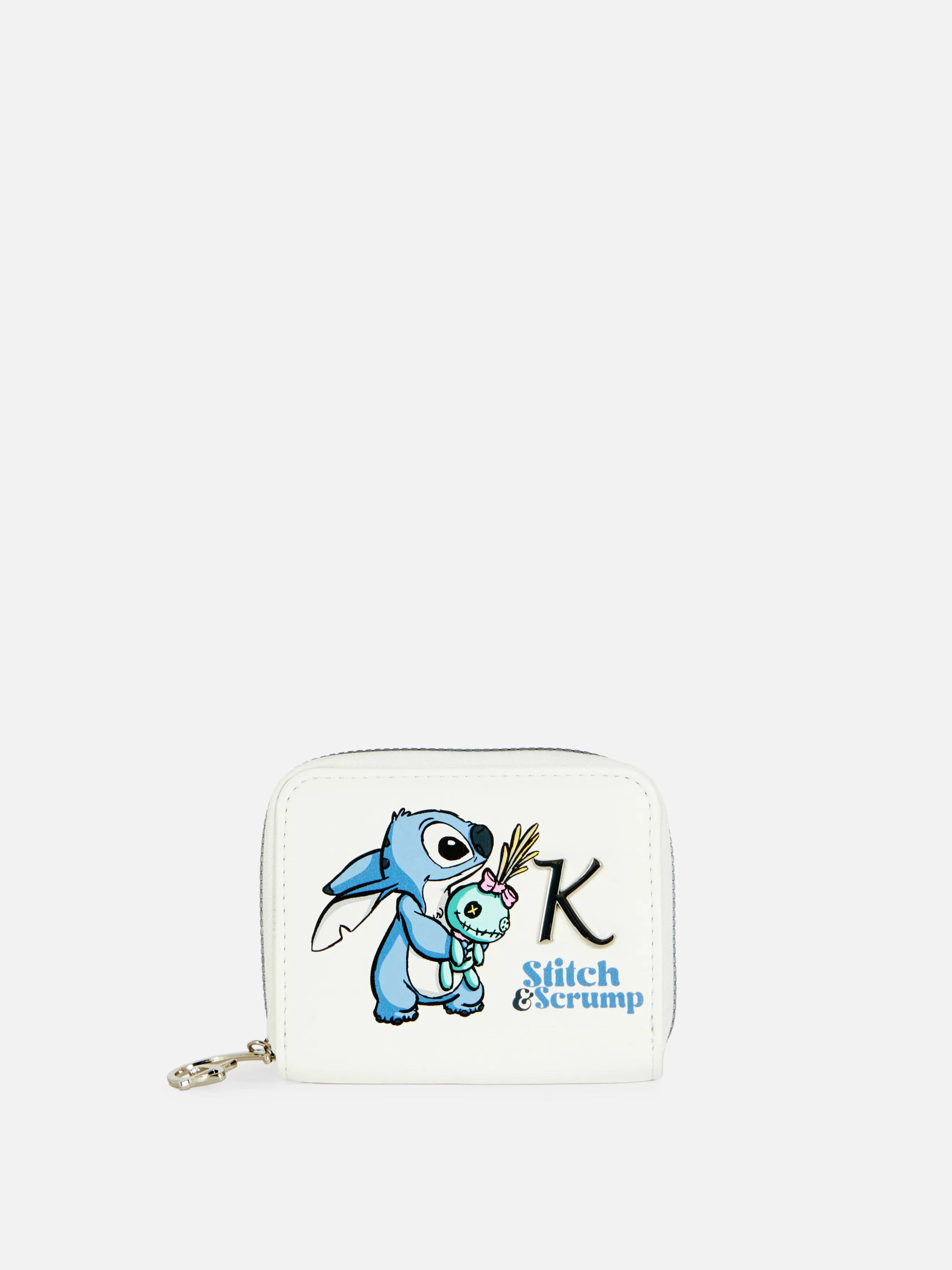 Best Sale Primark Porte-monnaie Avec Initiale Disney Lilo & Stitch Blanc