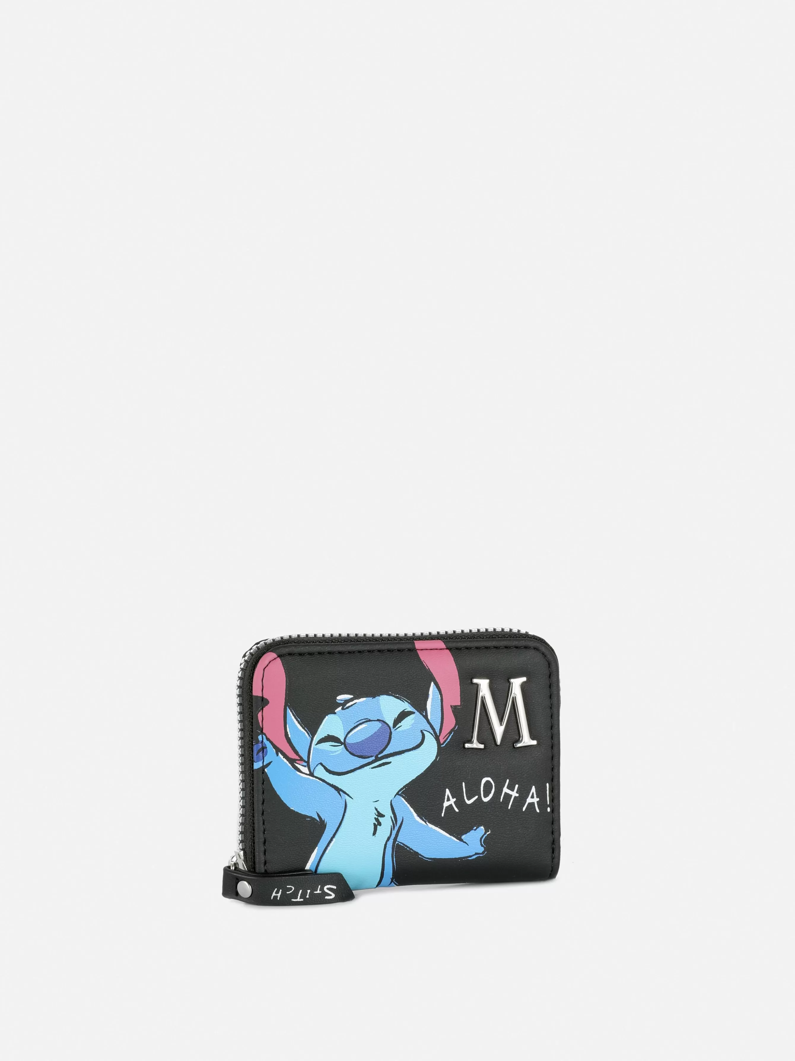 Cheap Primark Porte-monnaie Avec Initiale Disney Lilo & Stitch Noir