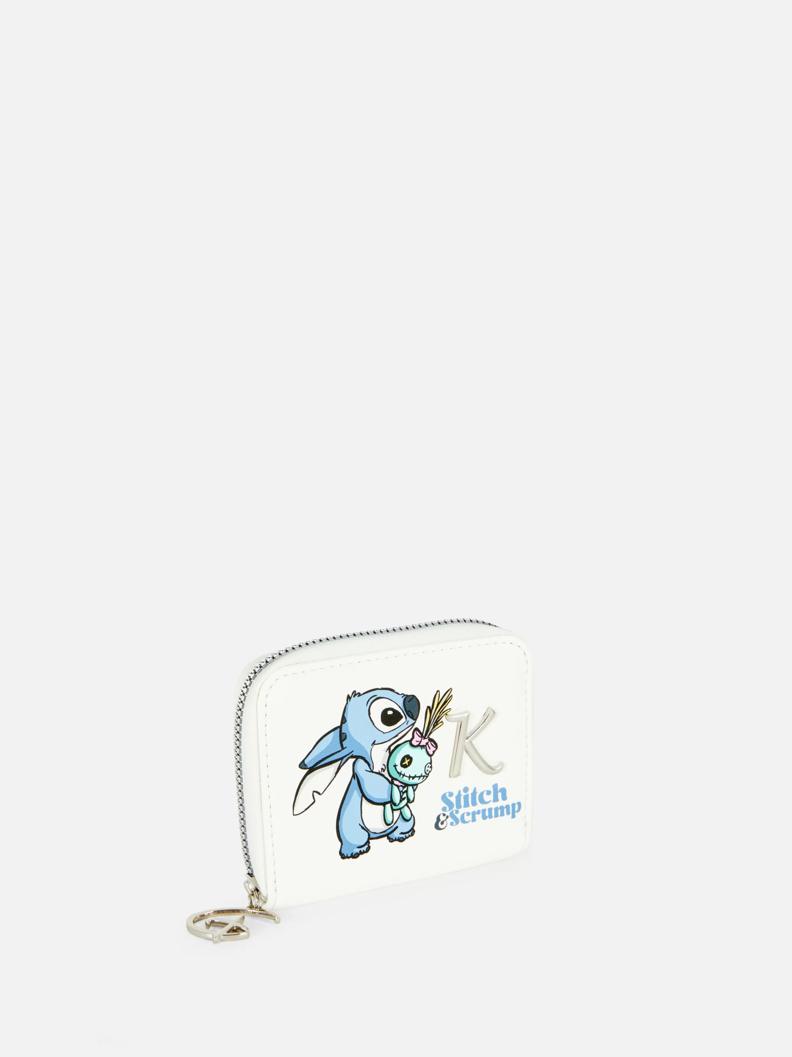 Best Sale Primark Porte-monnaie Avec Initiale Disney Lilo & Stitch Blanc