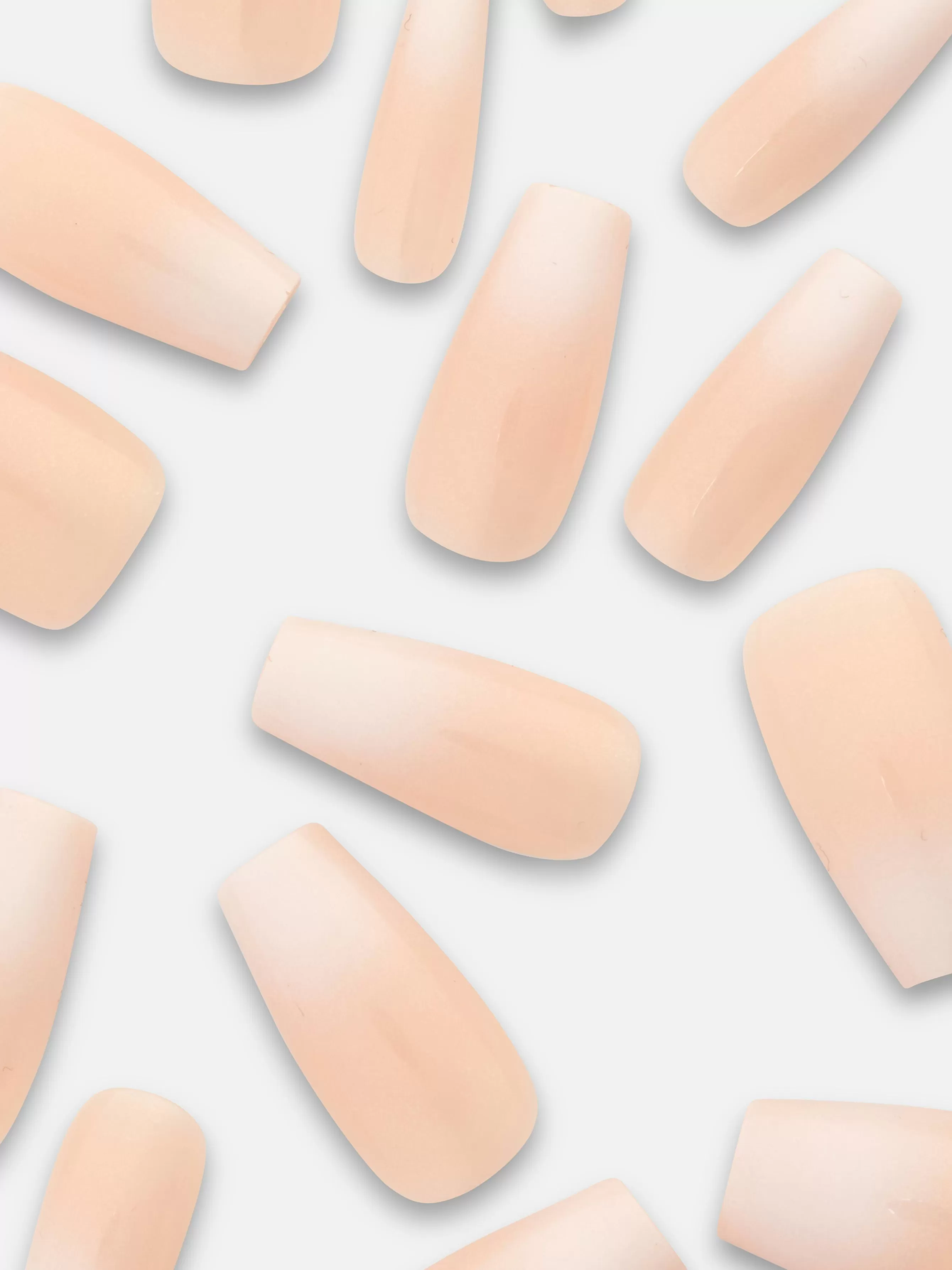 Cheap Primark PS... Faux Ongles Brillants Stiletto Effet Dégradé Nude