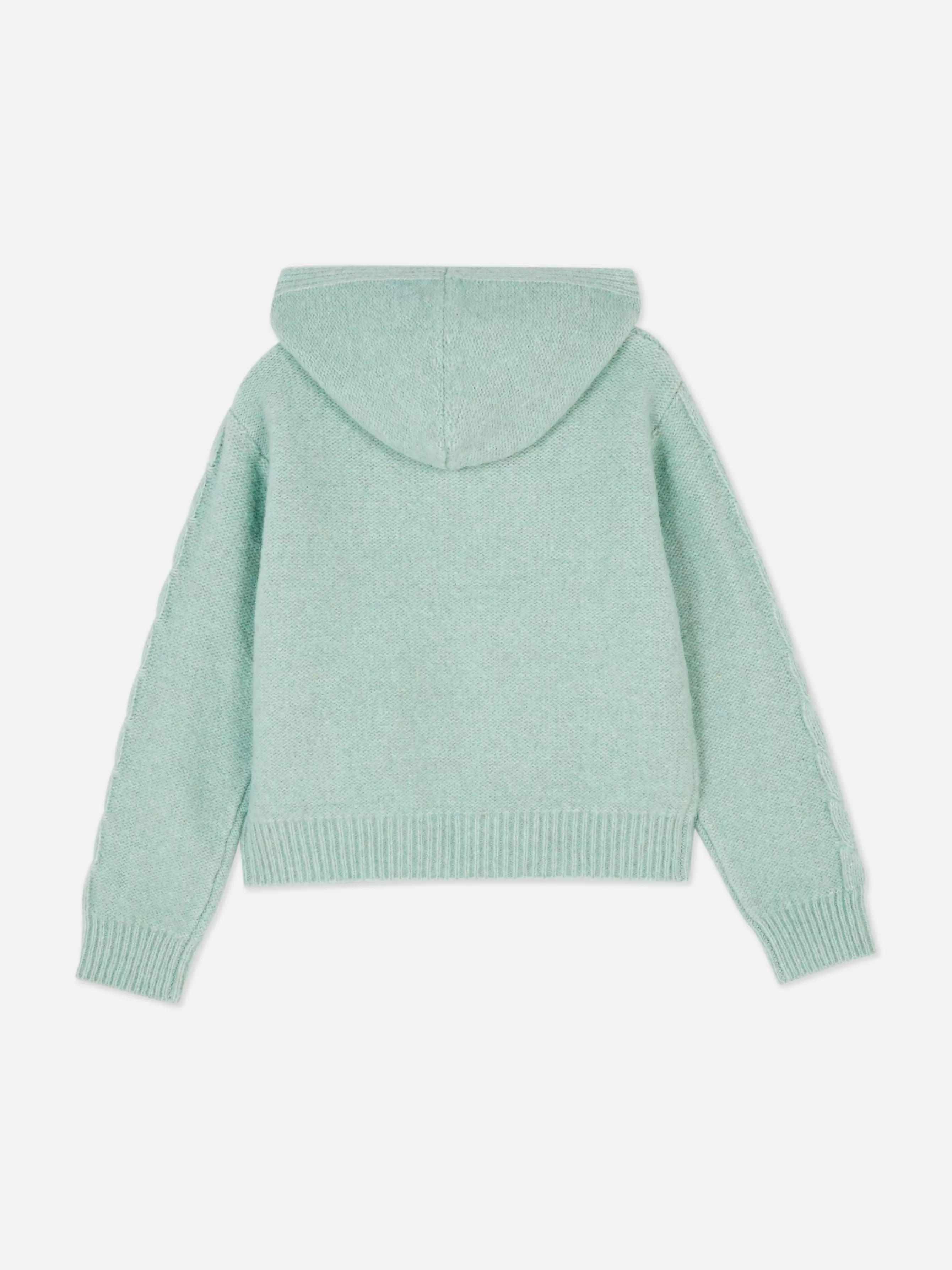 Hot Primark Pull à Capuche En Maille Torsadée Vert