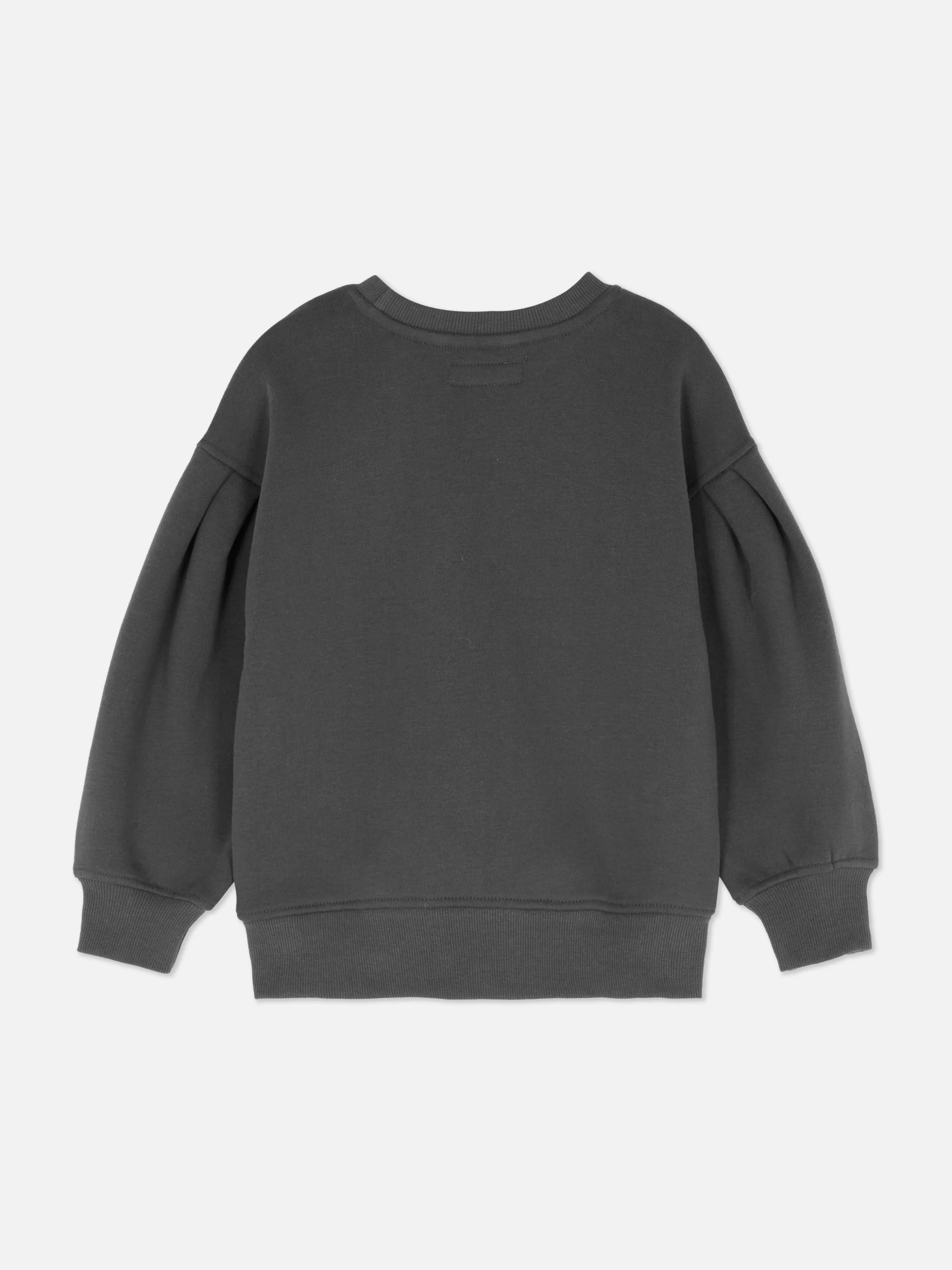 Flash Sale Primark Pull En Velours à Manches Bouffantes Avec Nœud Anthracite