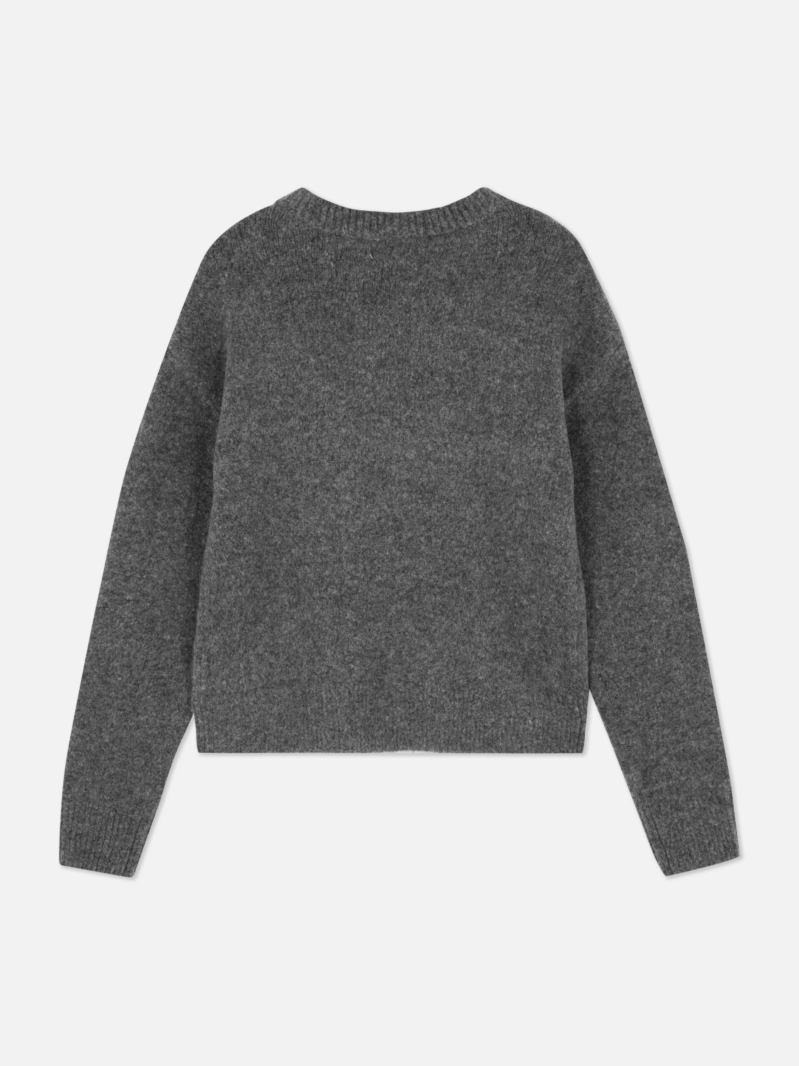 Sale Primark Pull En Velours Orné De Nœuds Anthracite