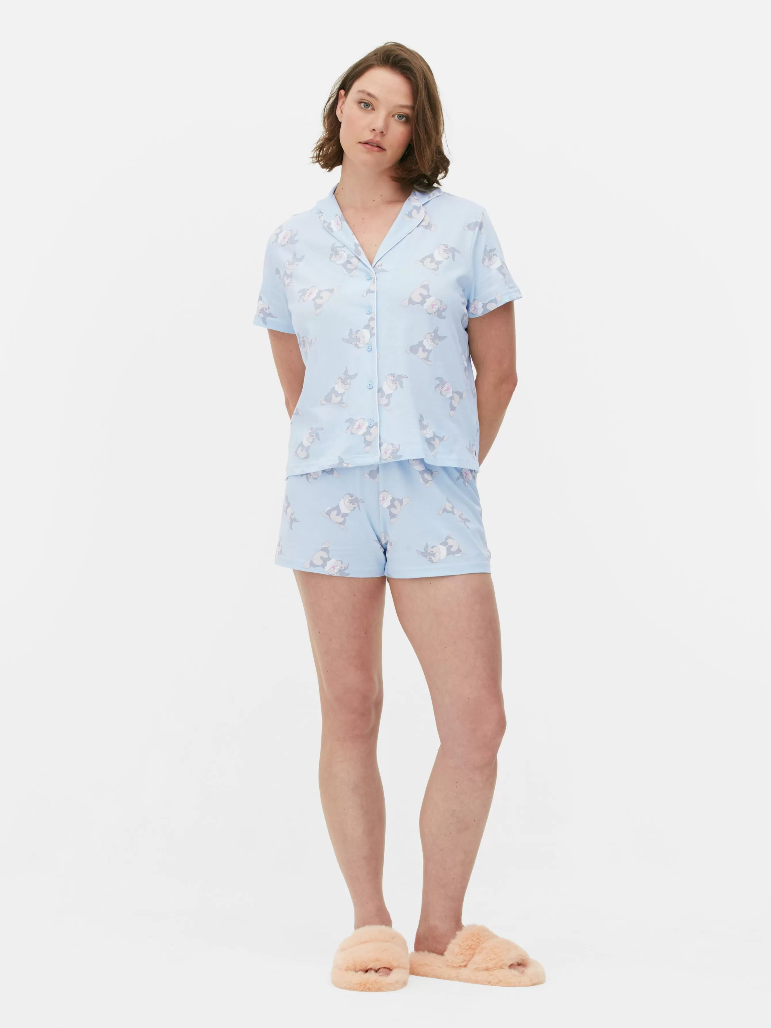 Best Primark Pyjama à Manches Courtes Disney Bambi Panpan Bleu clair