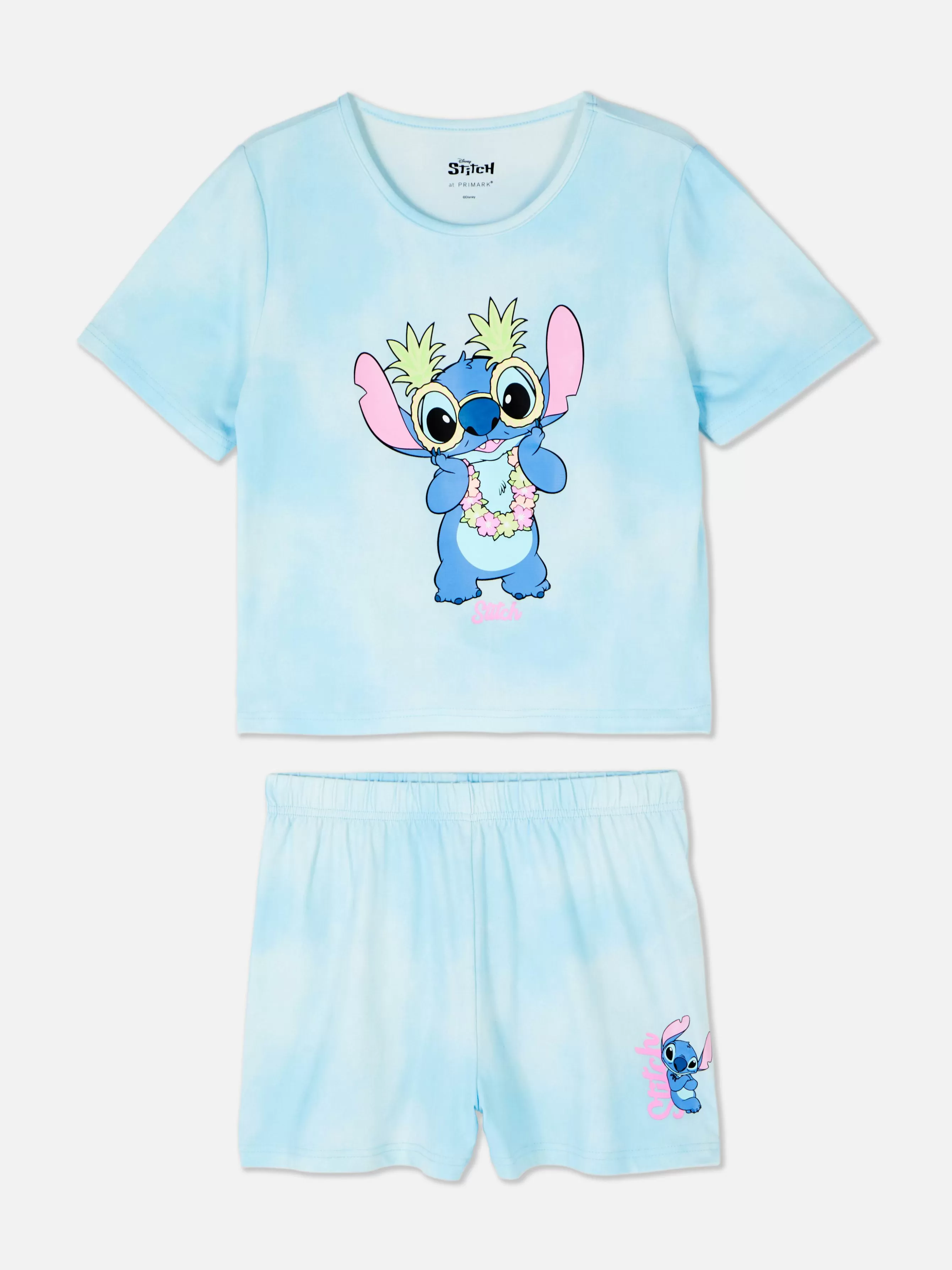 Best Primark Pyjama à Manches Courtes Tie Dye Disney Lilo & Stitch Multicolore