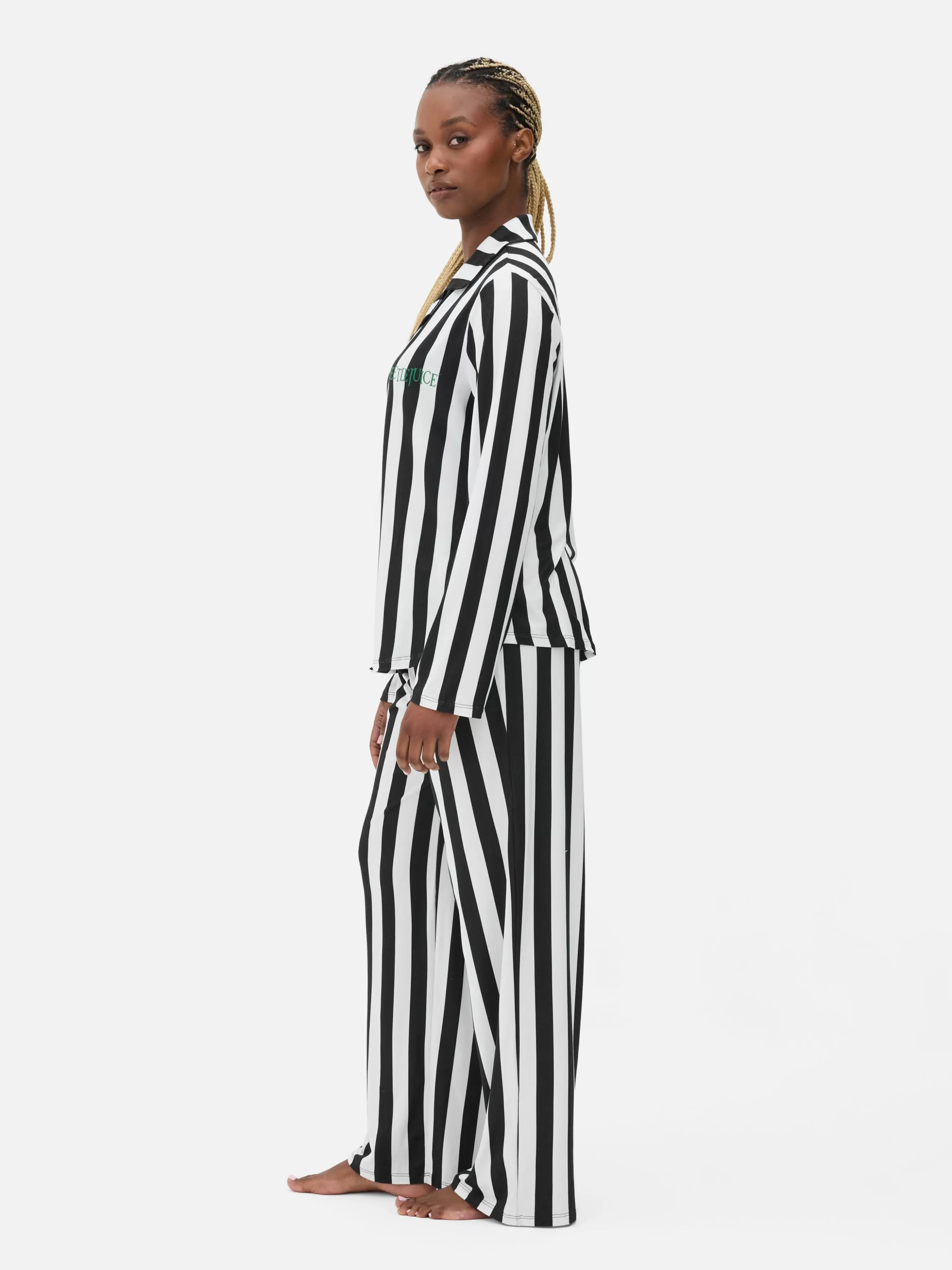 Cheap Primark Pyjama à Rayures Beetlejuice Noir/Blanc