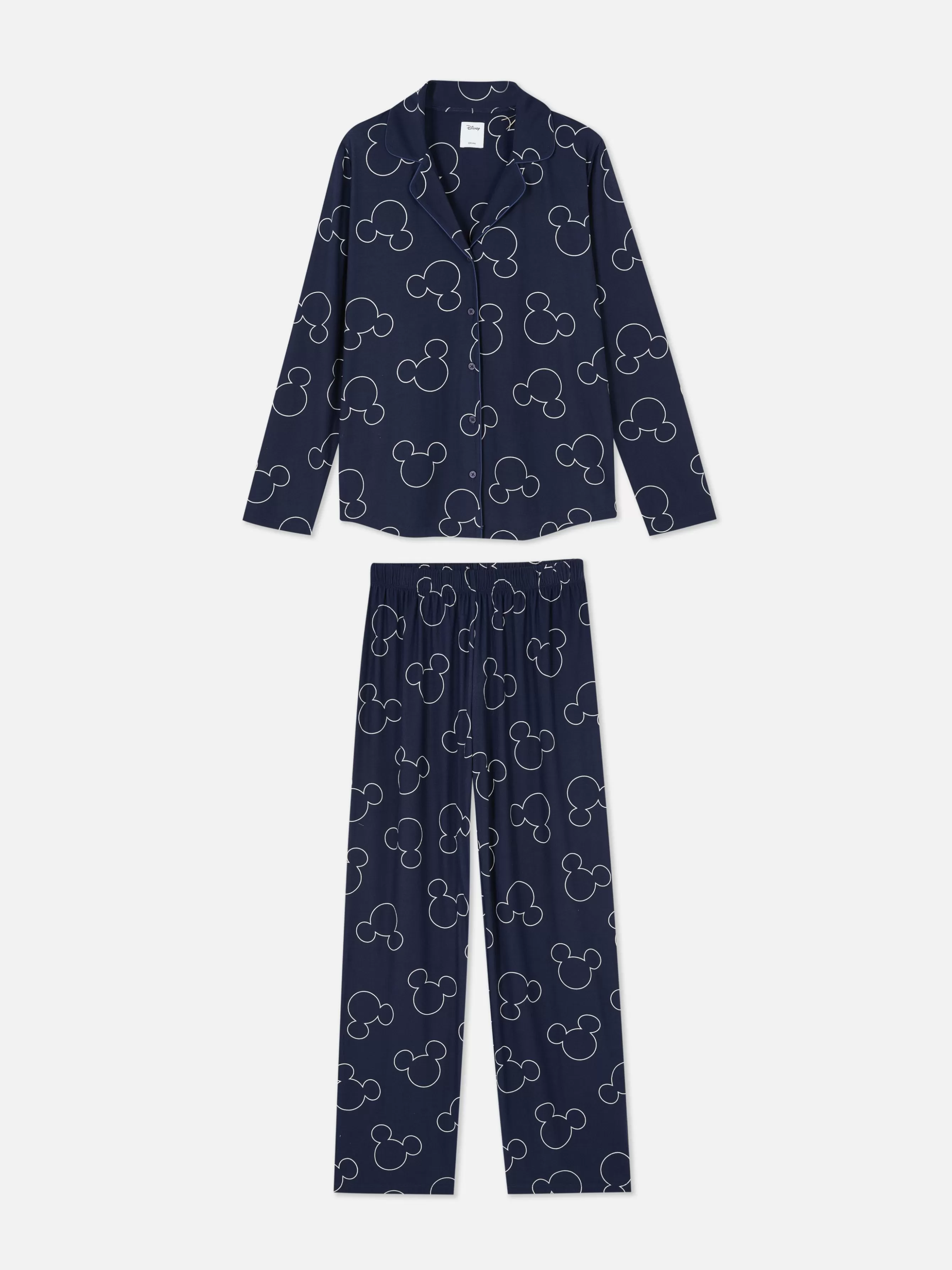 Sale Primark Pyjama Boyfriend Disney Mickey Mouse Bleu marine