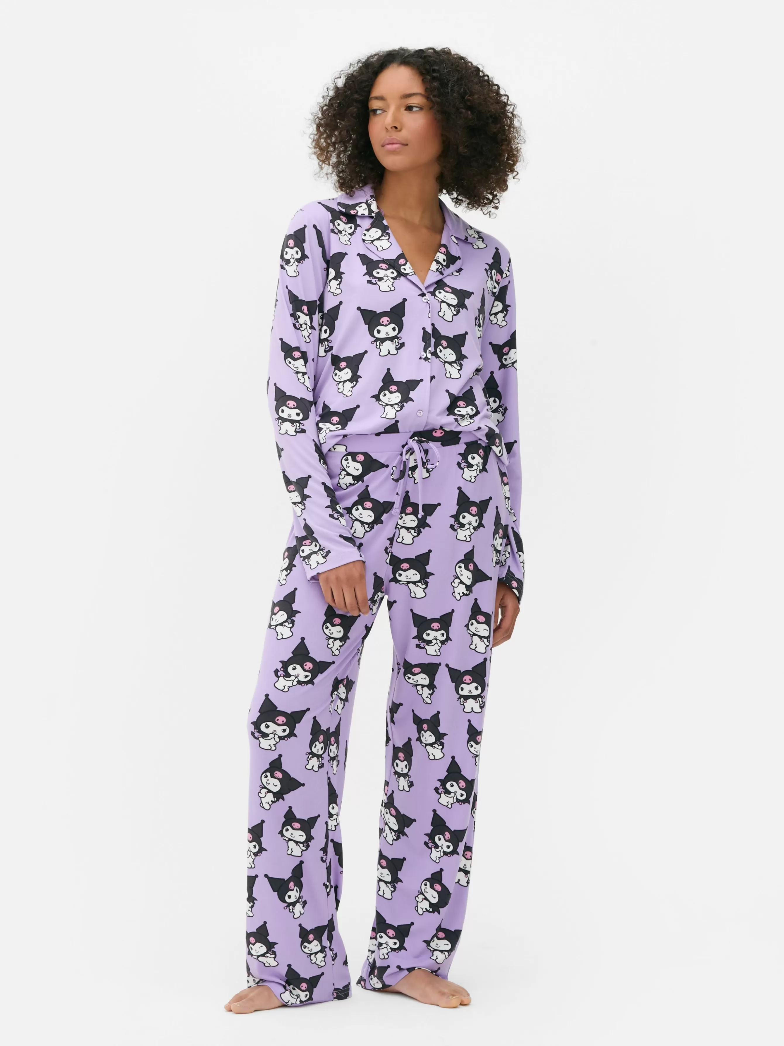 Online Primark Pyjama Boyfriend Hello Kitty Kuromi Violet