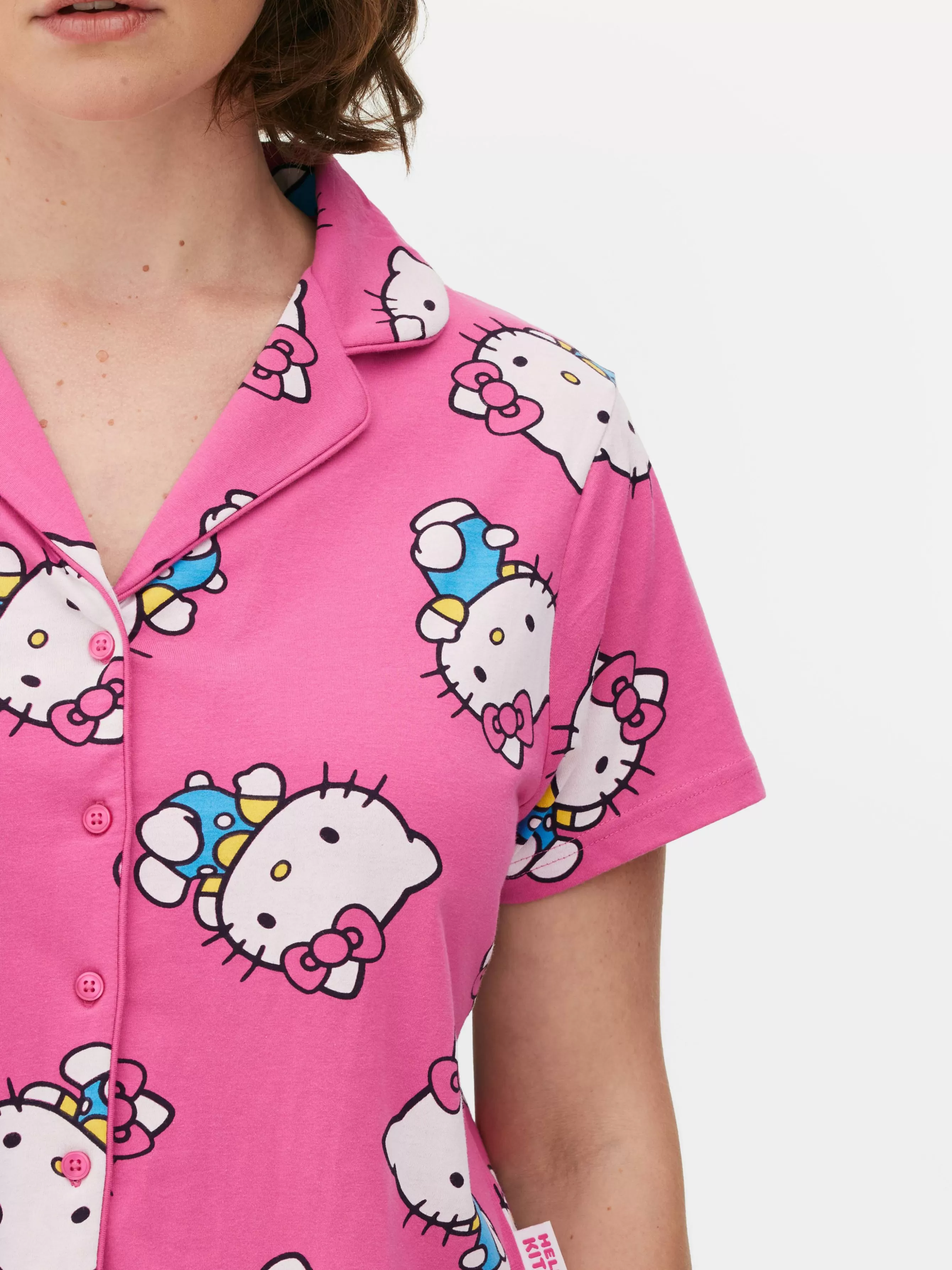 Cheap Primark Pyjama Chemise Et Short 50e Anniversaire Hello Kitty Rose vif