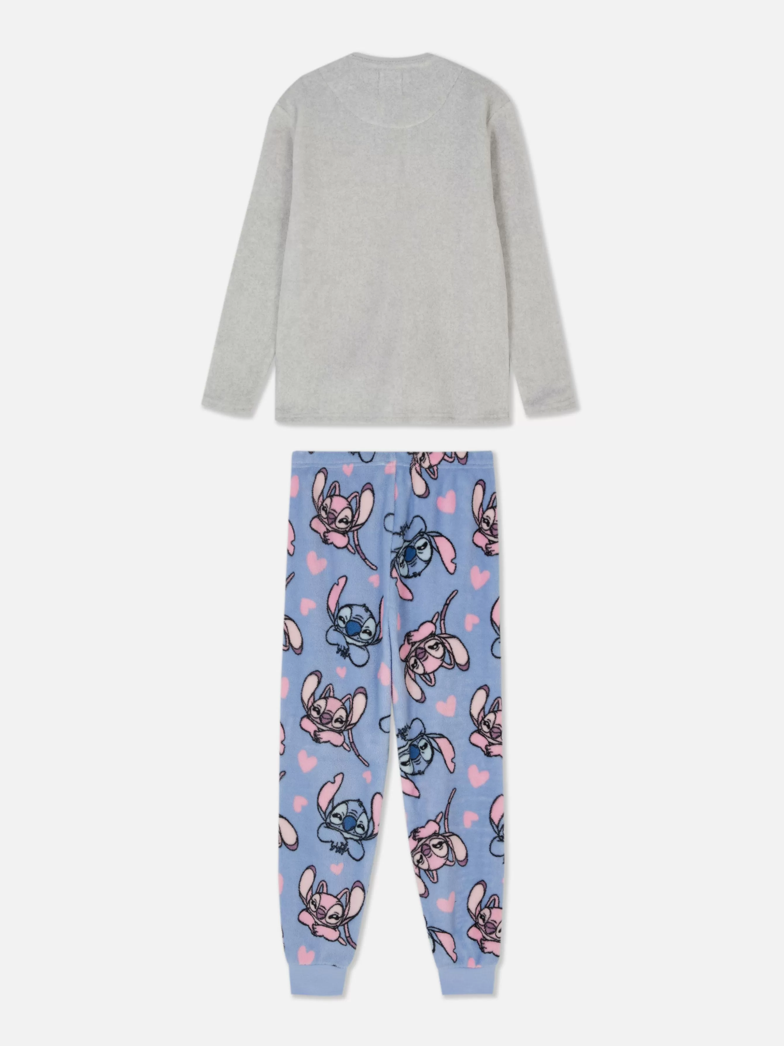 Flash Sale Primark Pyjama Confortable Disney Stitch & Angel Pour Ado Gris chiné