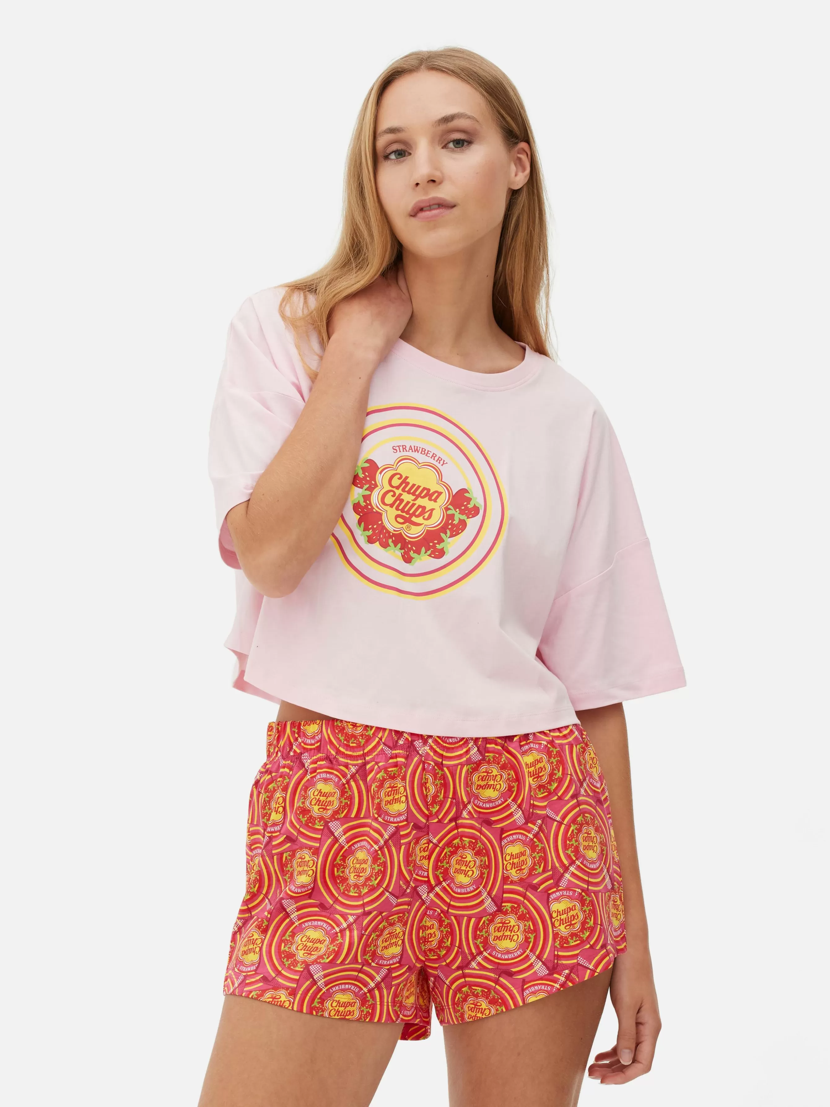 Store Primark Pyjama Court Chupa Chups Rose