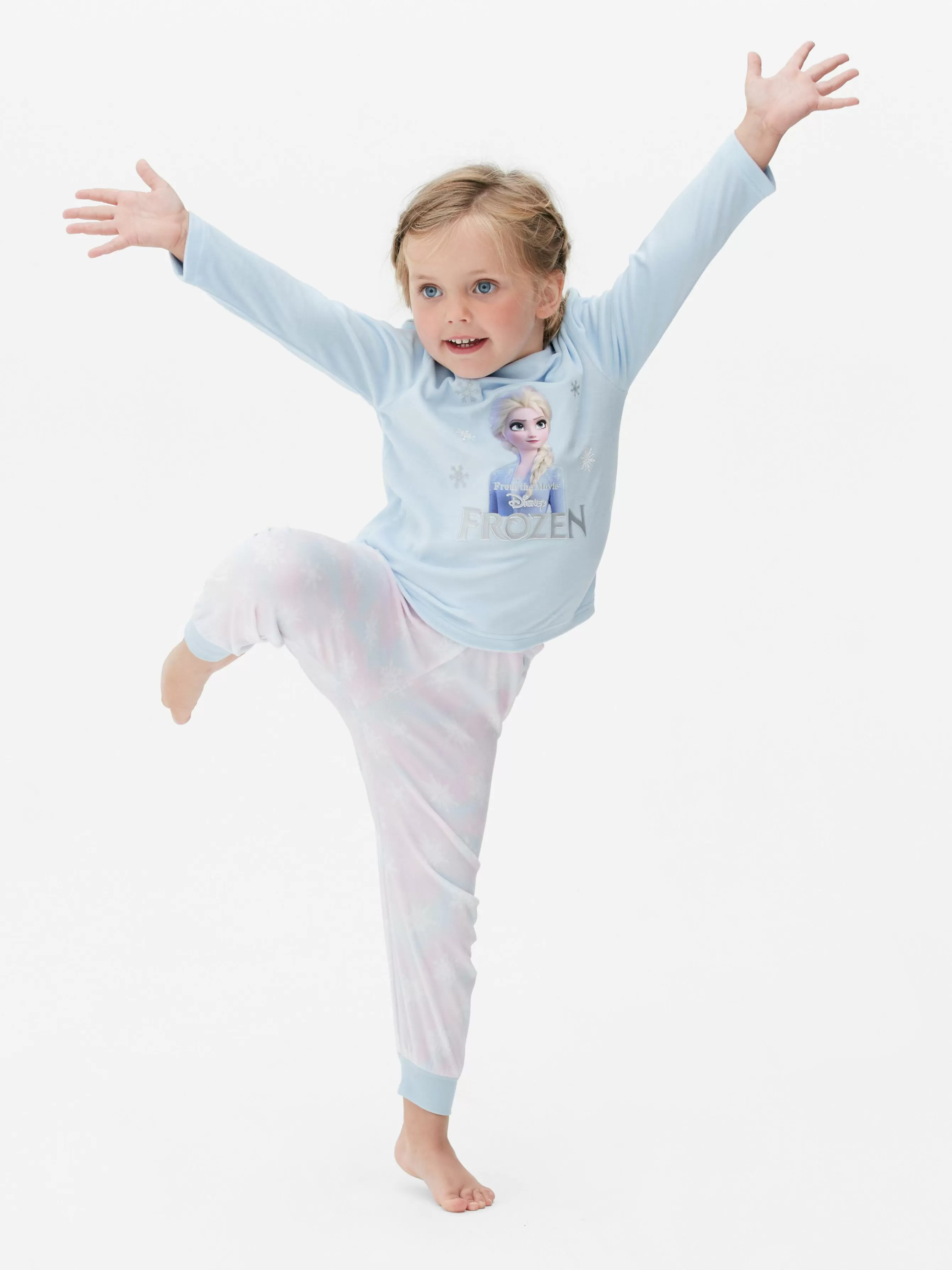 Shop Primark Pyjama En Minky Disney La Reine Des Neiges Bleu