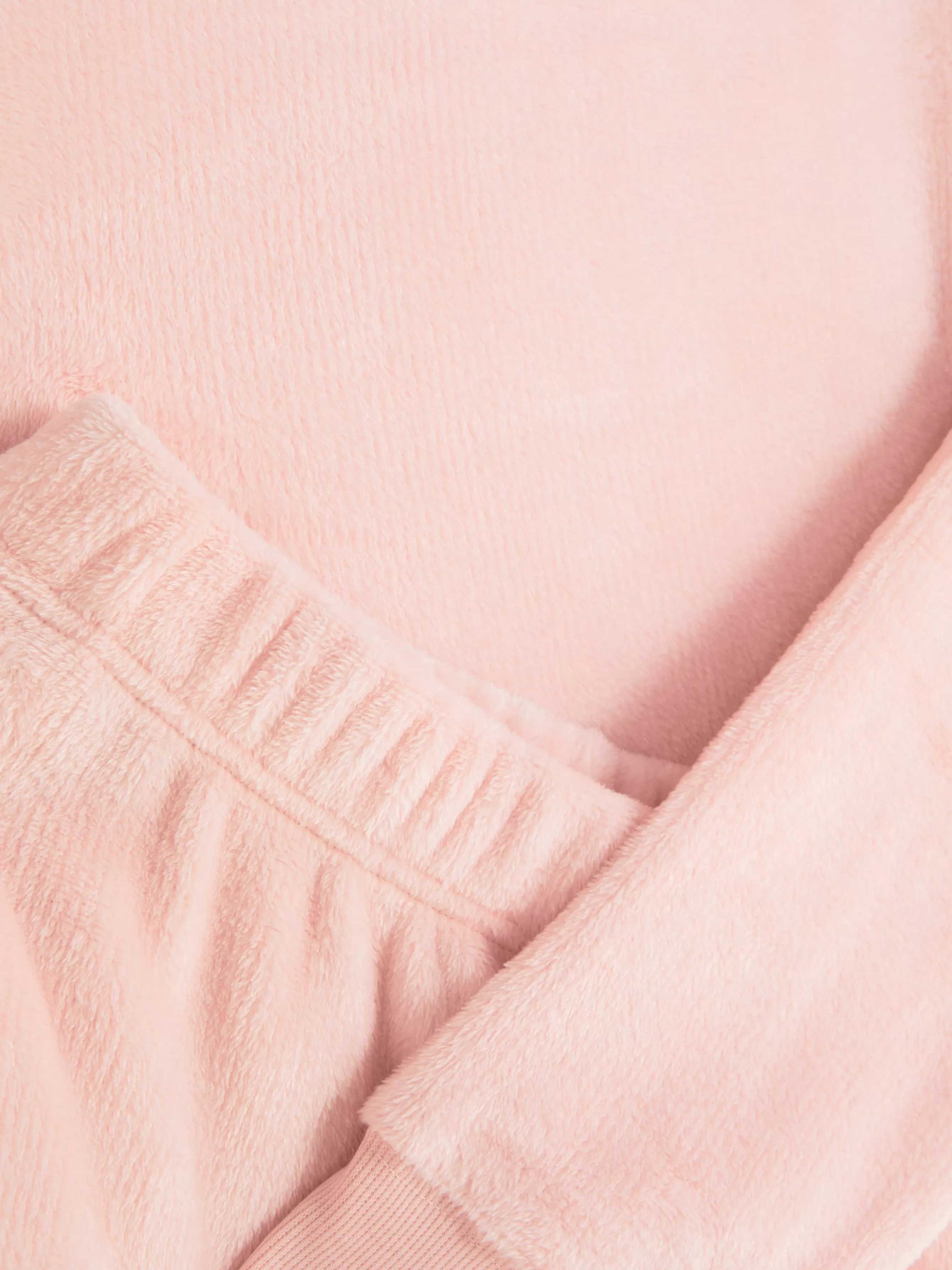 Cheap Primark Pyjama En Molleton à Manches Longues Rose