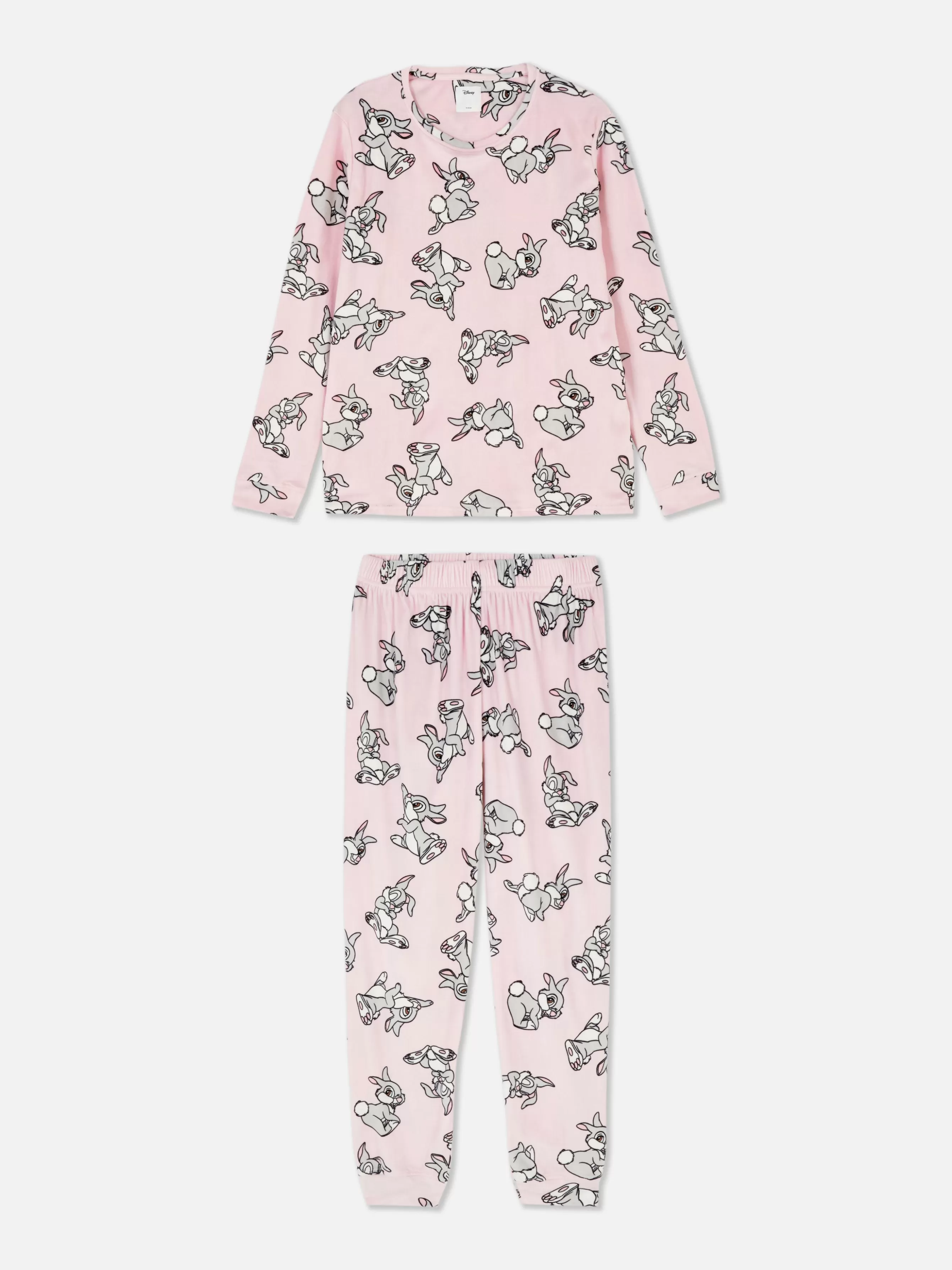 Fashion Primark Pyjama En Molleton à Manches Longues Disney Rose