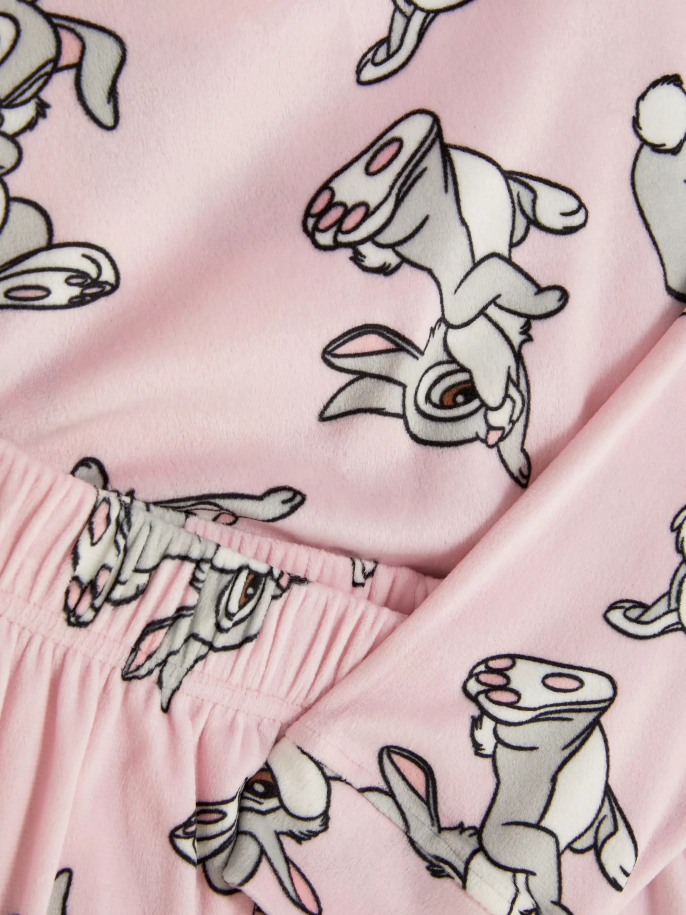 Fashion Primark Pyjama En Molleton à Manches Longues Disney Rose