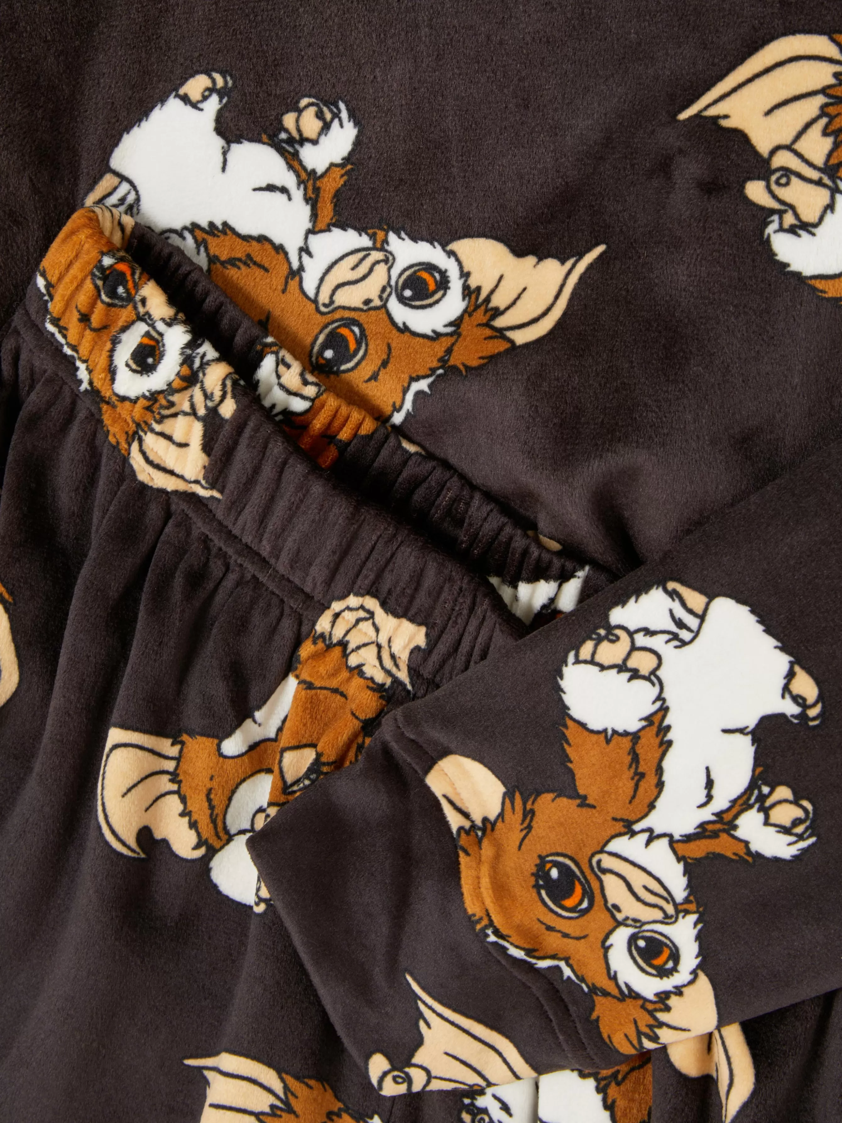 Online Primark Pyjama En Molleton à Manches Longues Warner Bros Gremlins Gizmo Marron