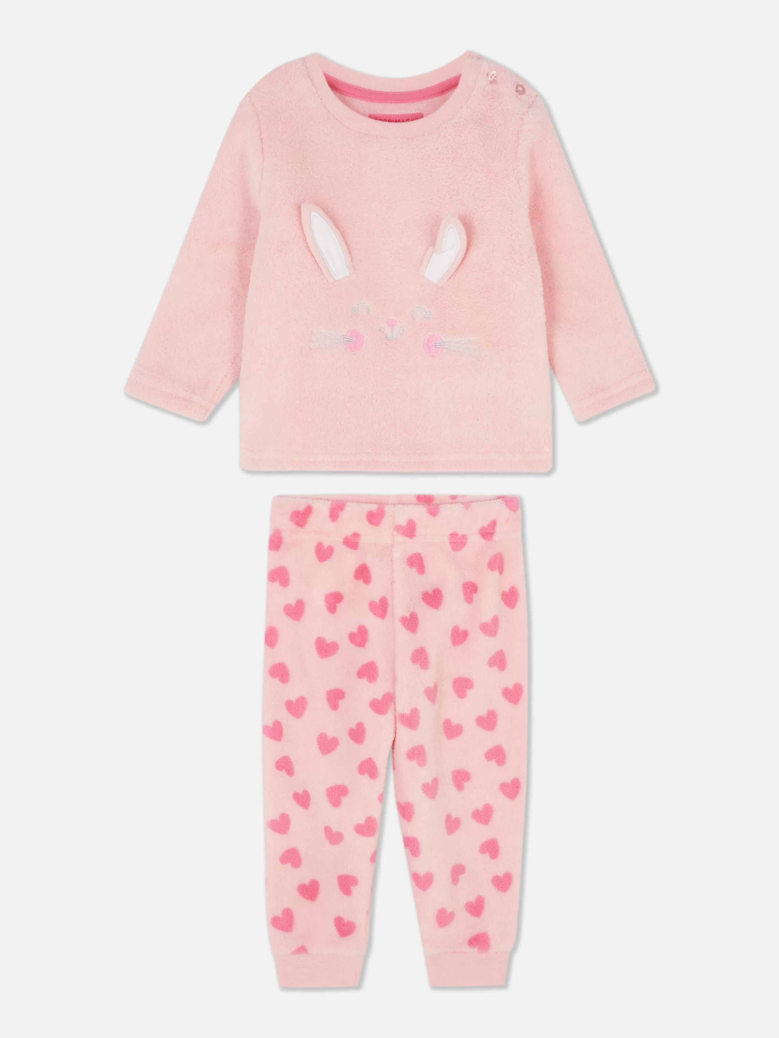 Discount Primark Pyjama En Molleton à Motif Personnage Animal Rose vif