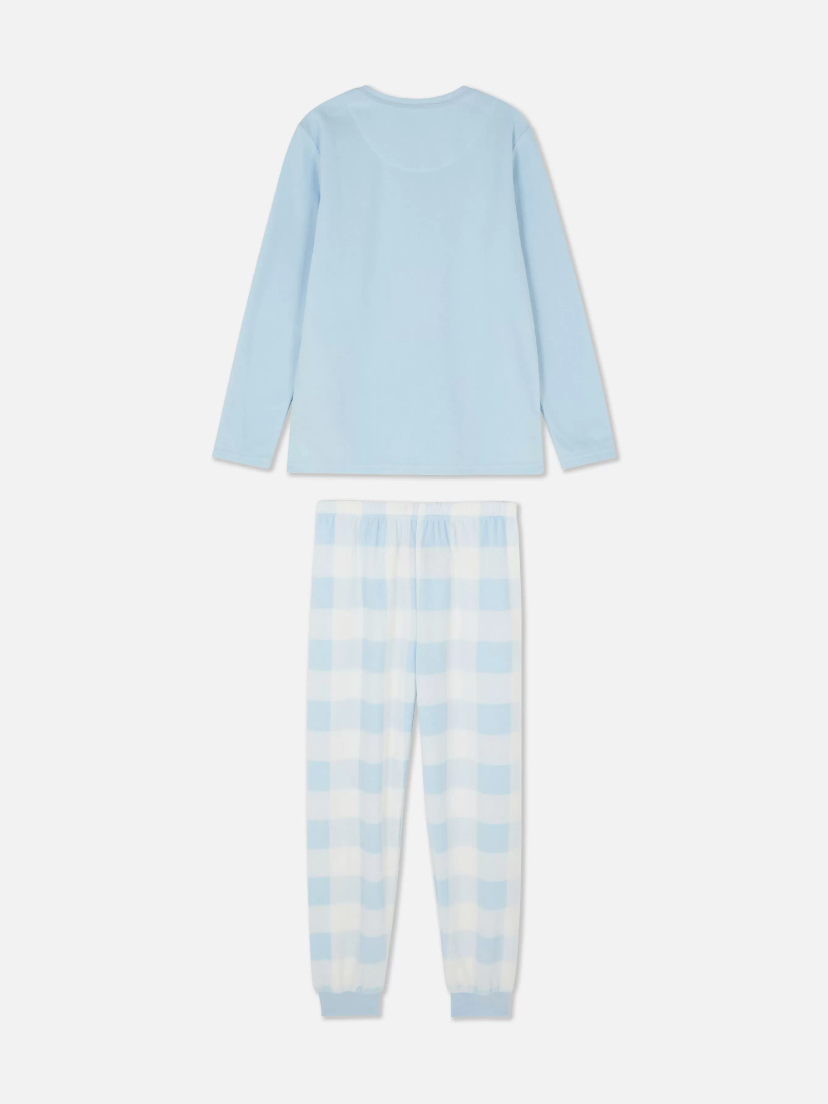 Outlet Primark Pyjama En Molleton à Motif Pop-corn Bleu