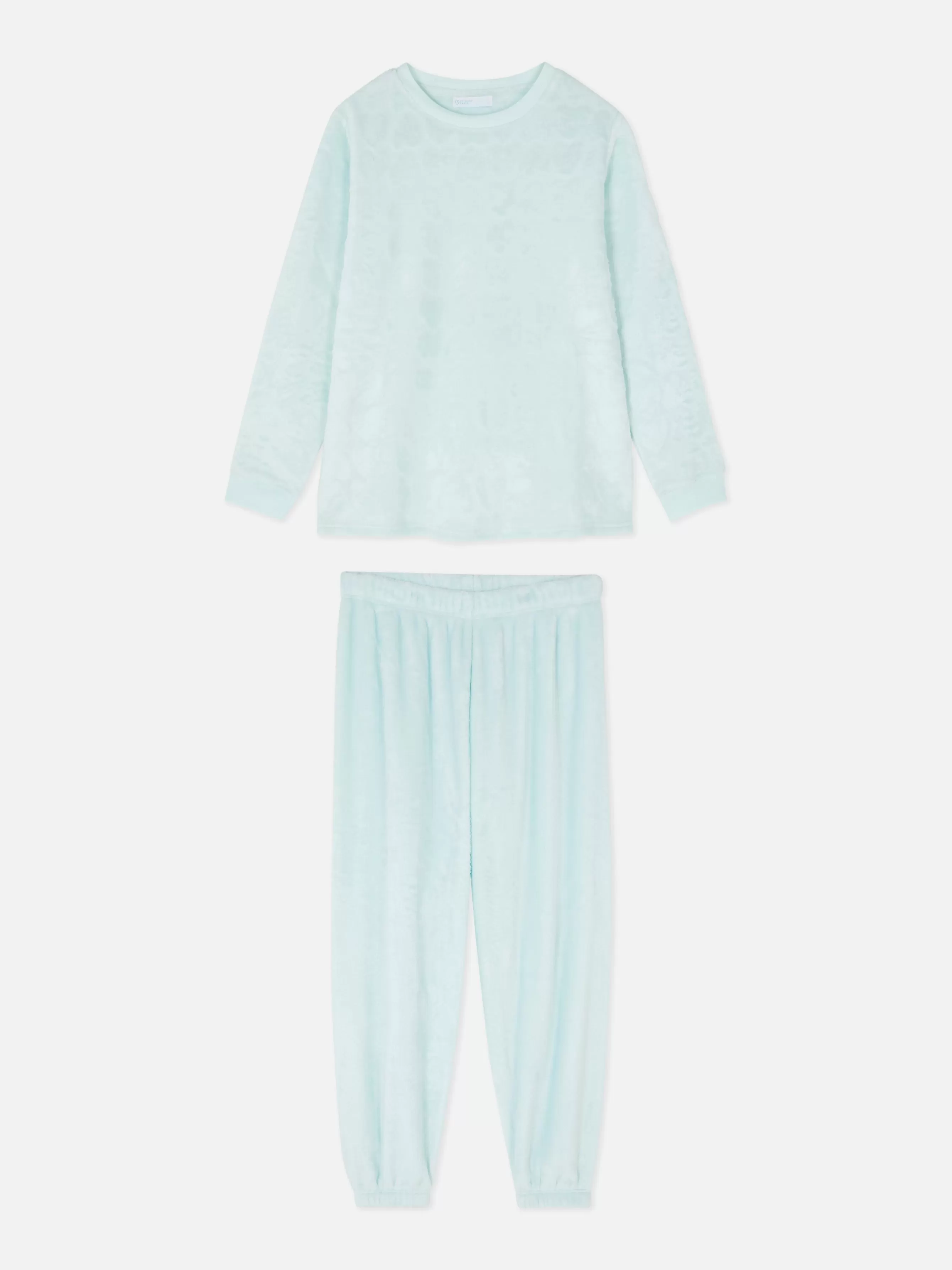 New Primark Pyjama En Molleton Doux Vert menthe