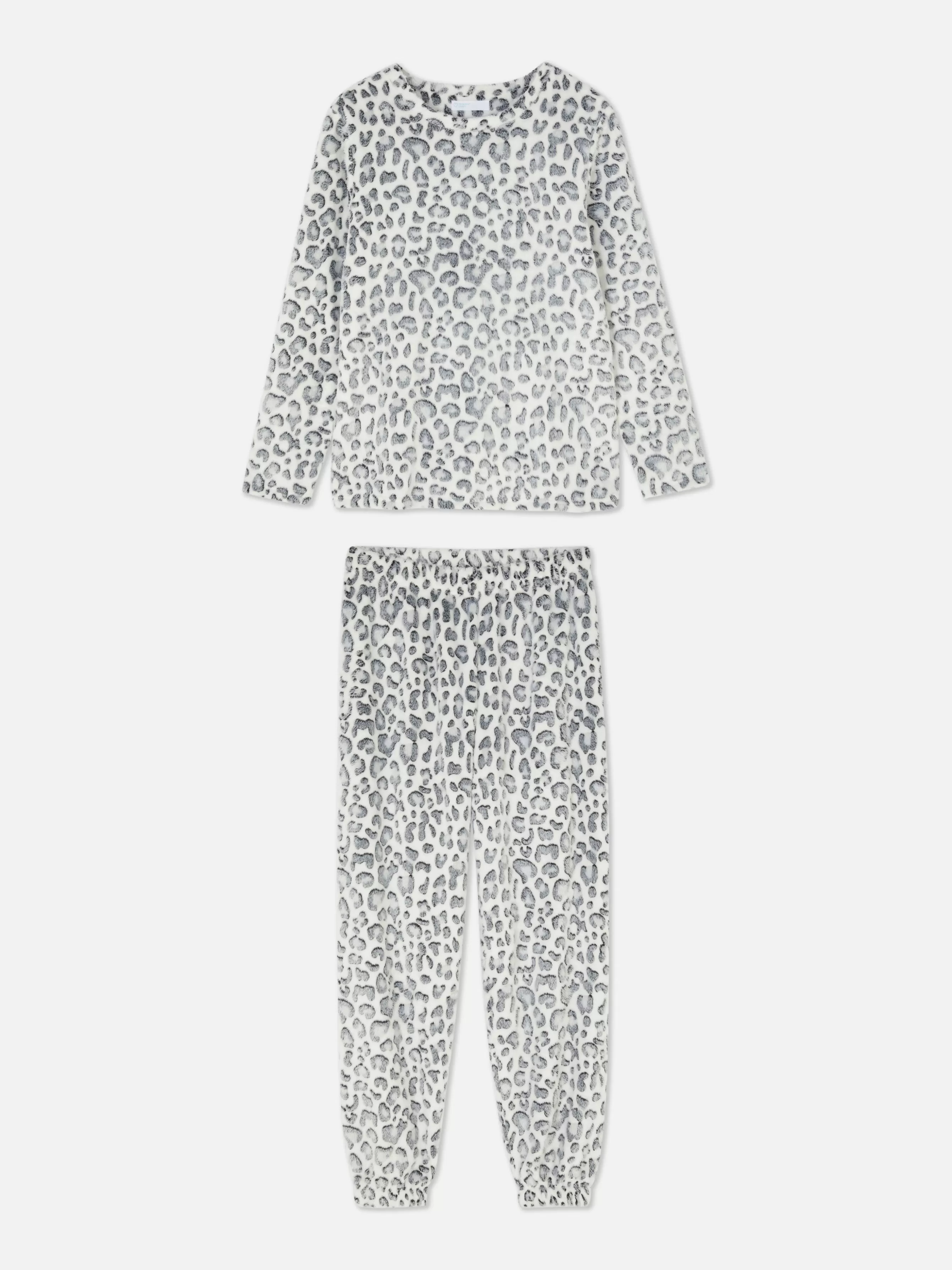 Hot Primark Pyjama En Molleton Doux Gris chiné