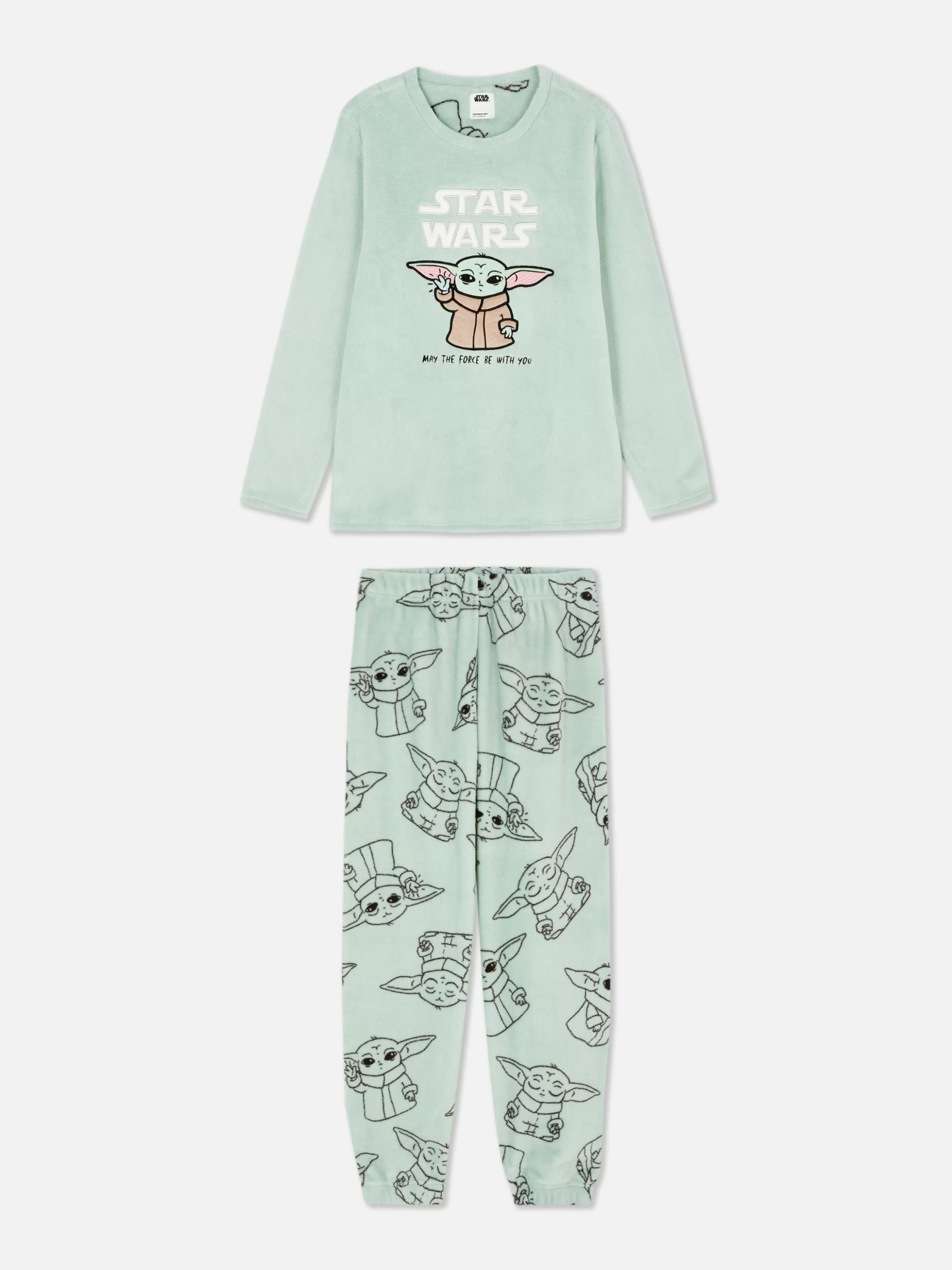 Fashion Primark Pyjama En Molleton Star Wars Bébé Yoda Vert clair