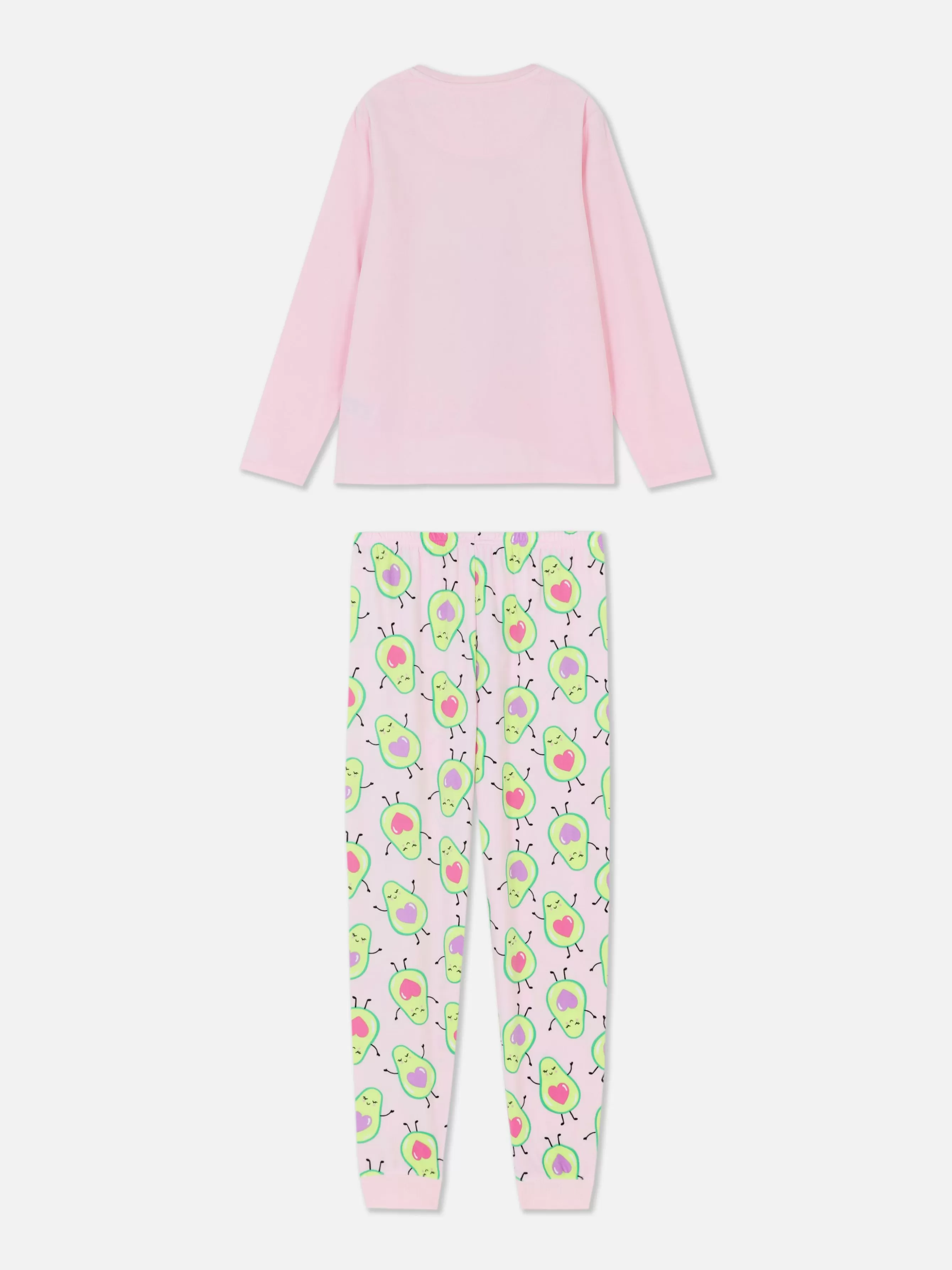 Sale Primark Pyjama En Velours à Motif Avocat Rose