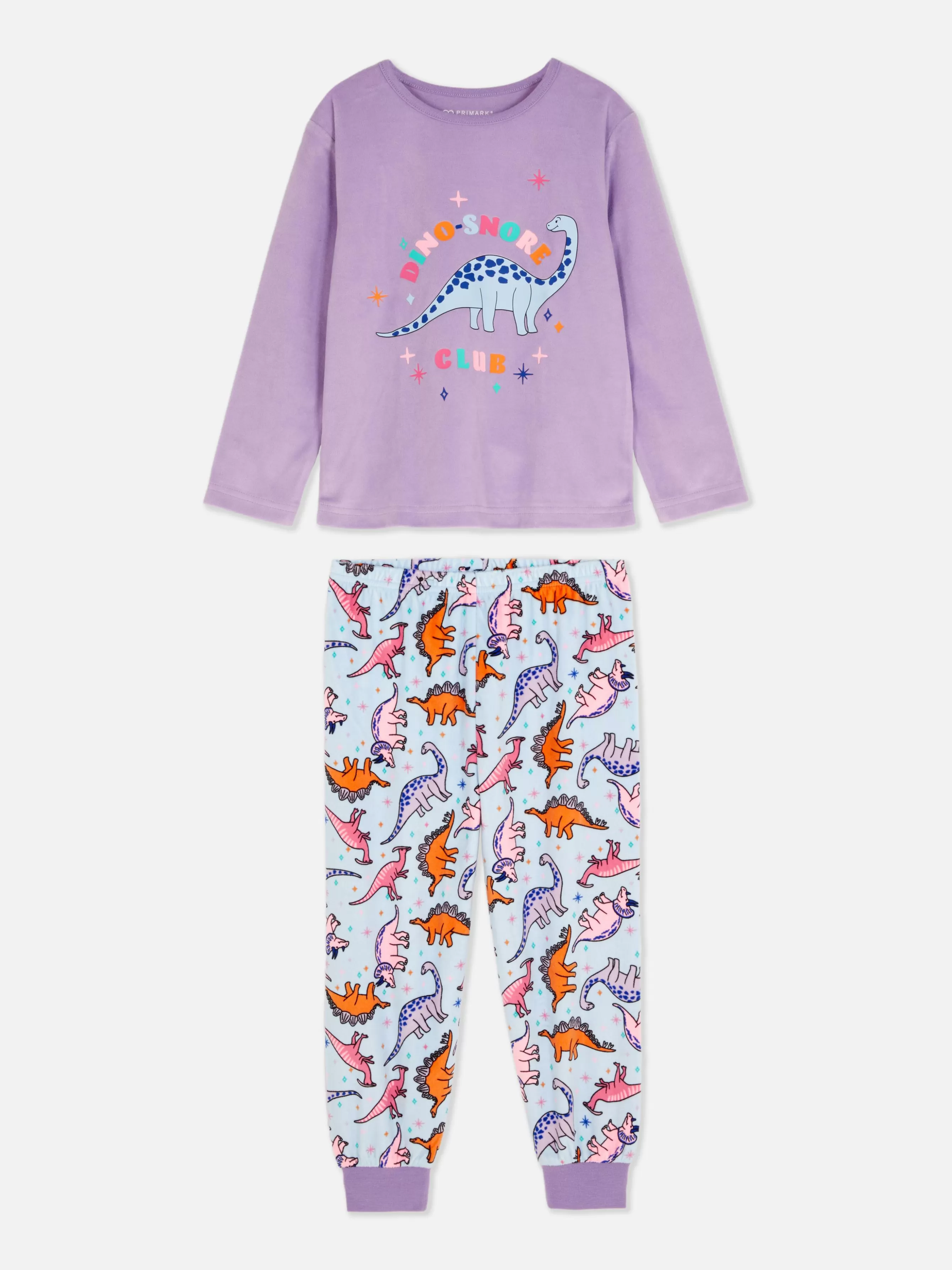 Store Primark Pyjama En Velours Dinosaure Bleu clair