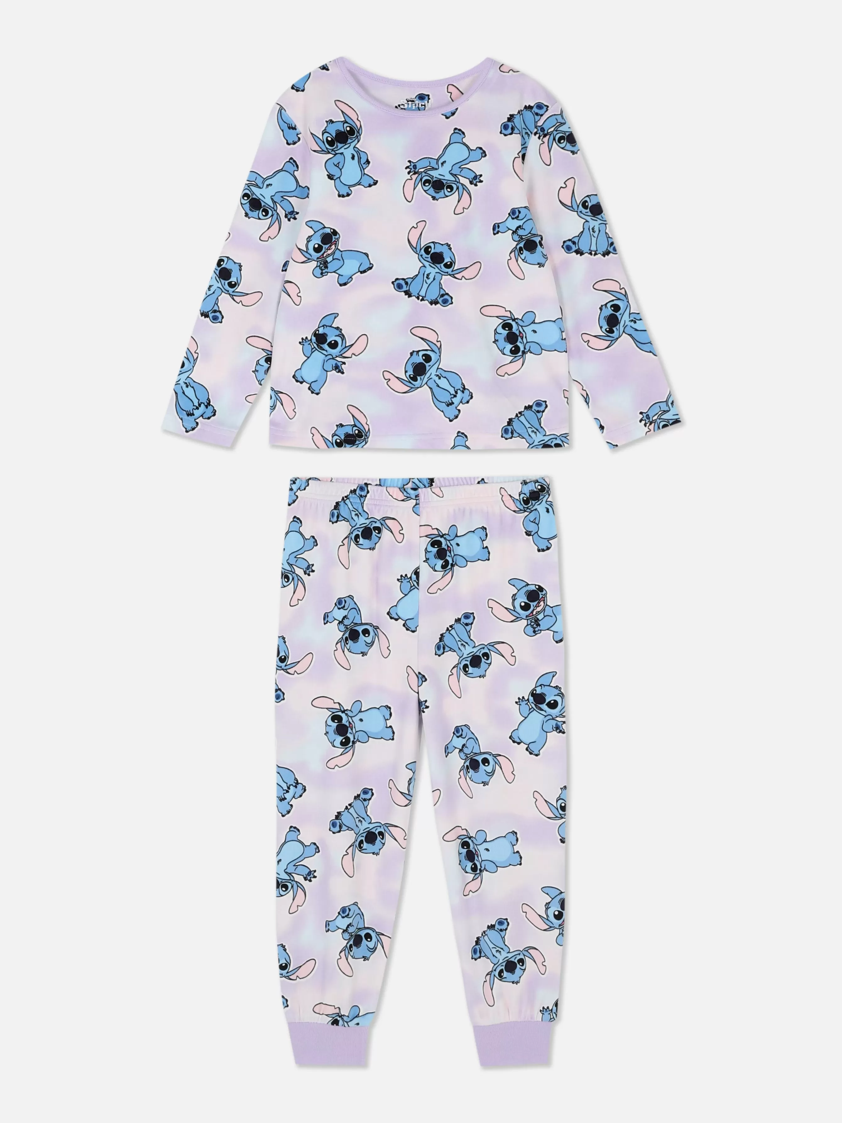 Outlet Primark Pyjama Long Confortable Disney Stitch Multicolore